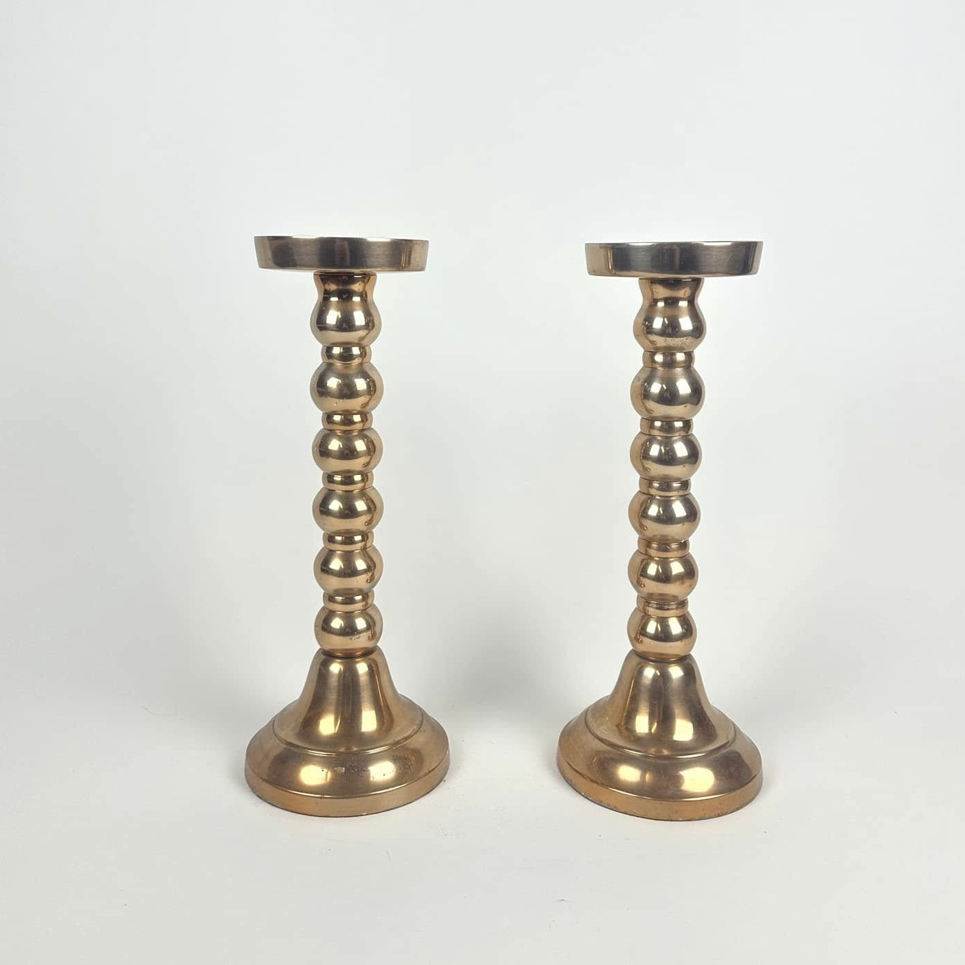 Свічник на 1 широку свічку червоне золото CA-196