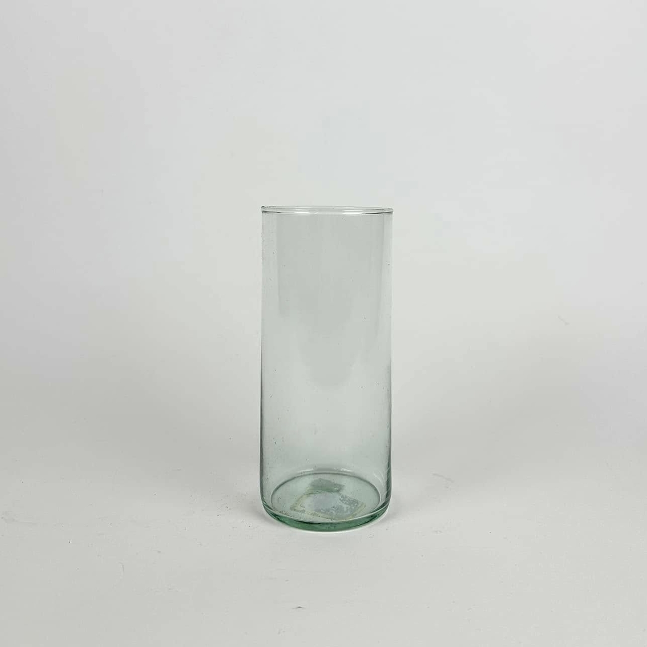 Ваза циліндр прозоре зеленувате скло VA-562