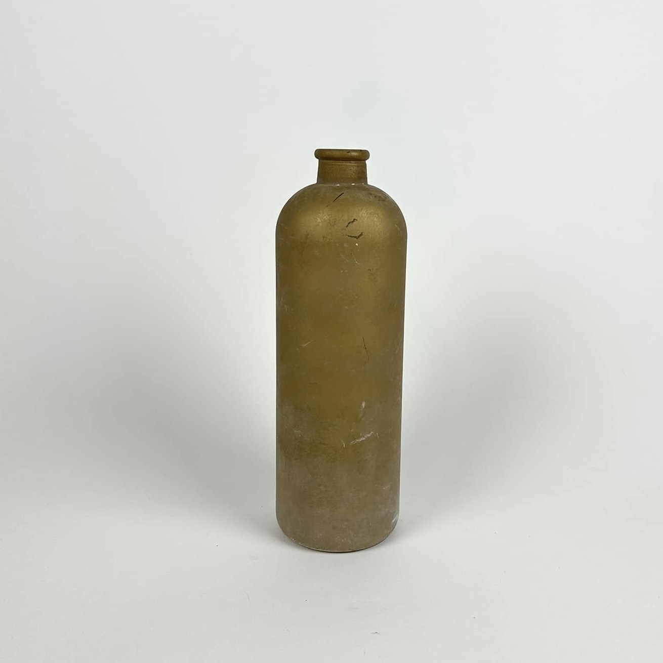 Ваза-пляшка т-золото матове скло VA-577