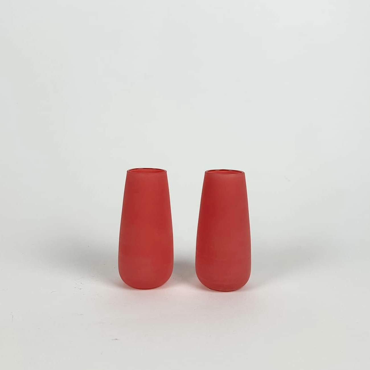 Ваза мала коралова скло VA-585