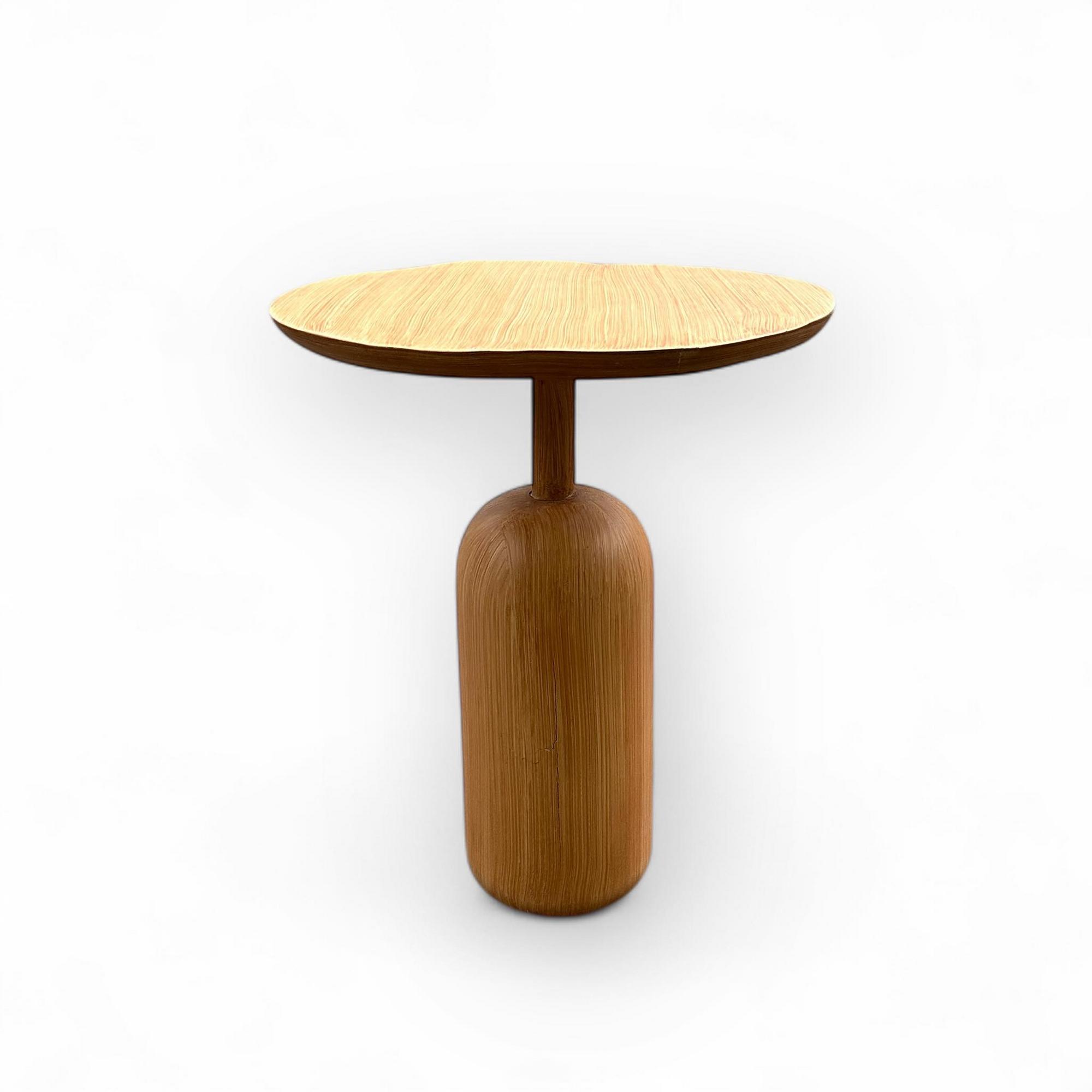 Столик кавовий круглий на 1 ніжці св-дерево TB-885