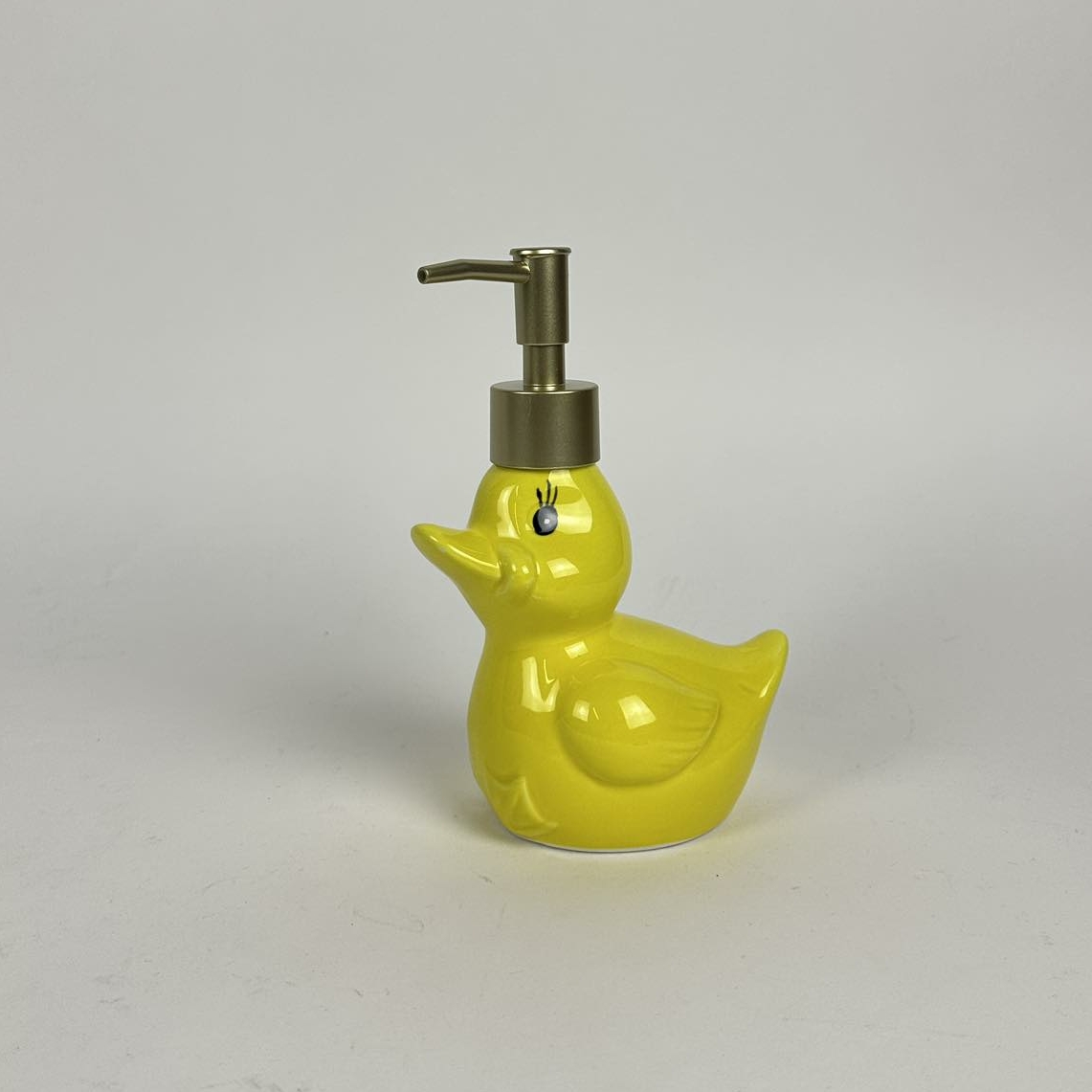 Диспенсер для мила Качка жовта кераміка BR-040