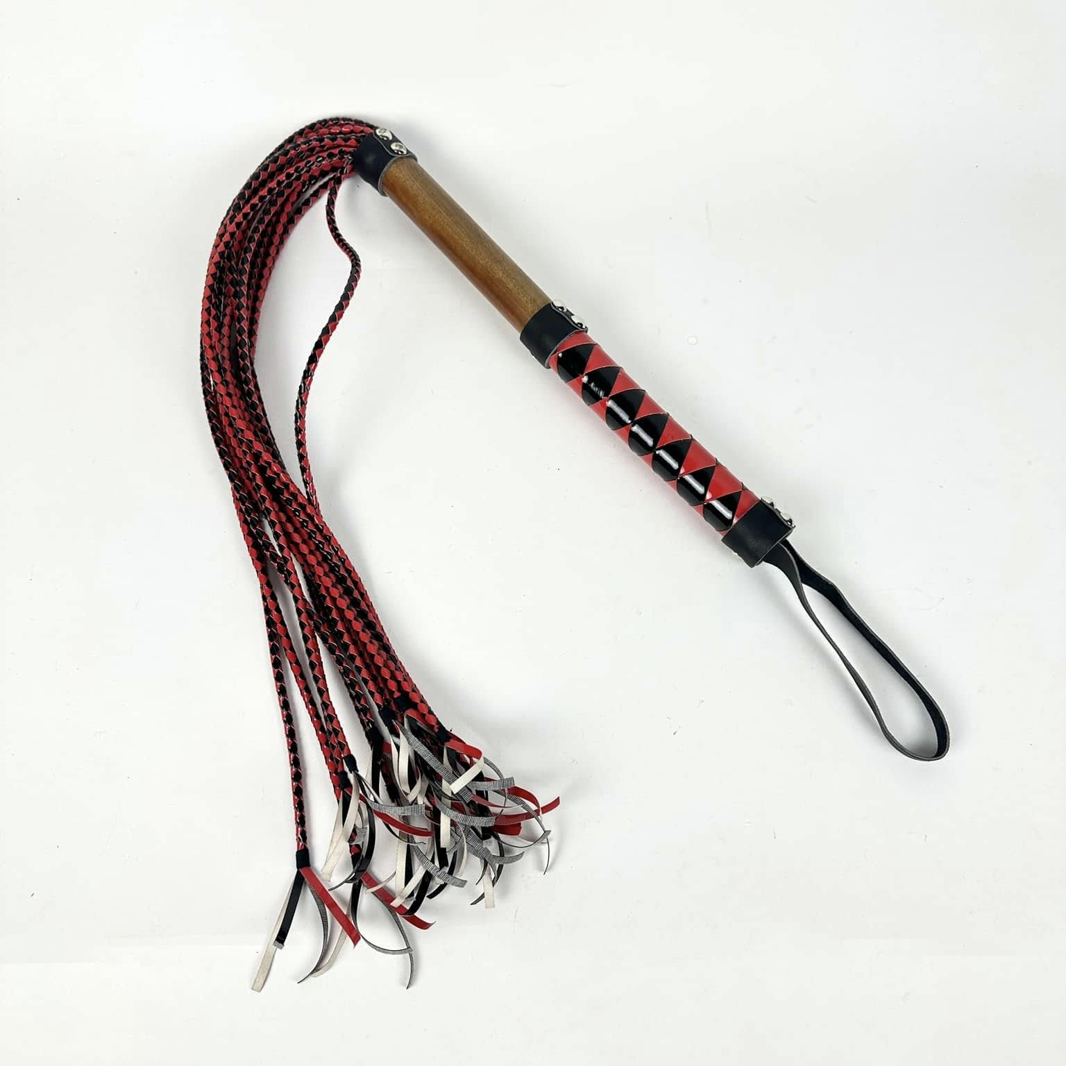 БДСМ-батіг чорно-червоний