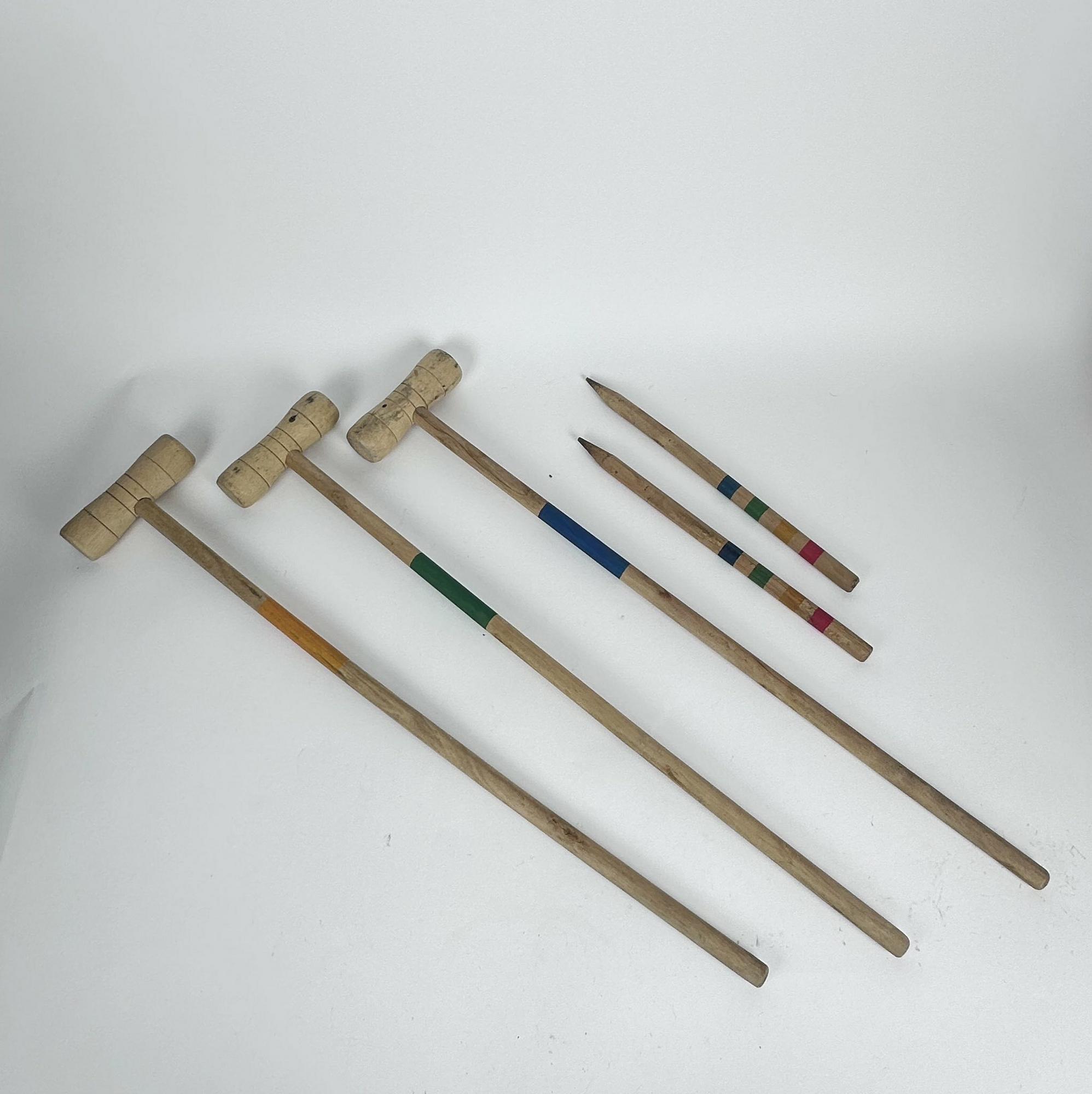 Молоток/кілочок для гри в крокет дерево