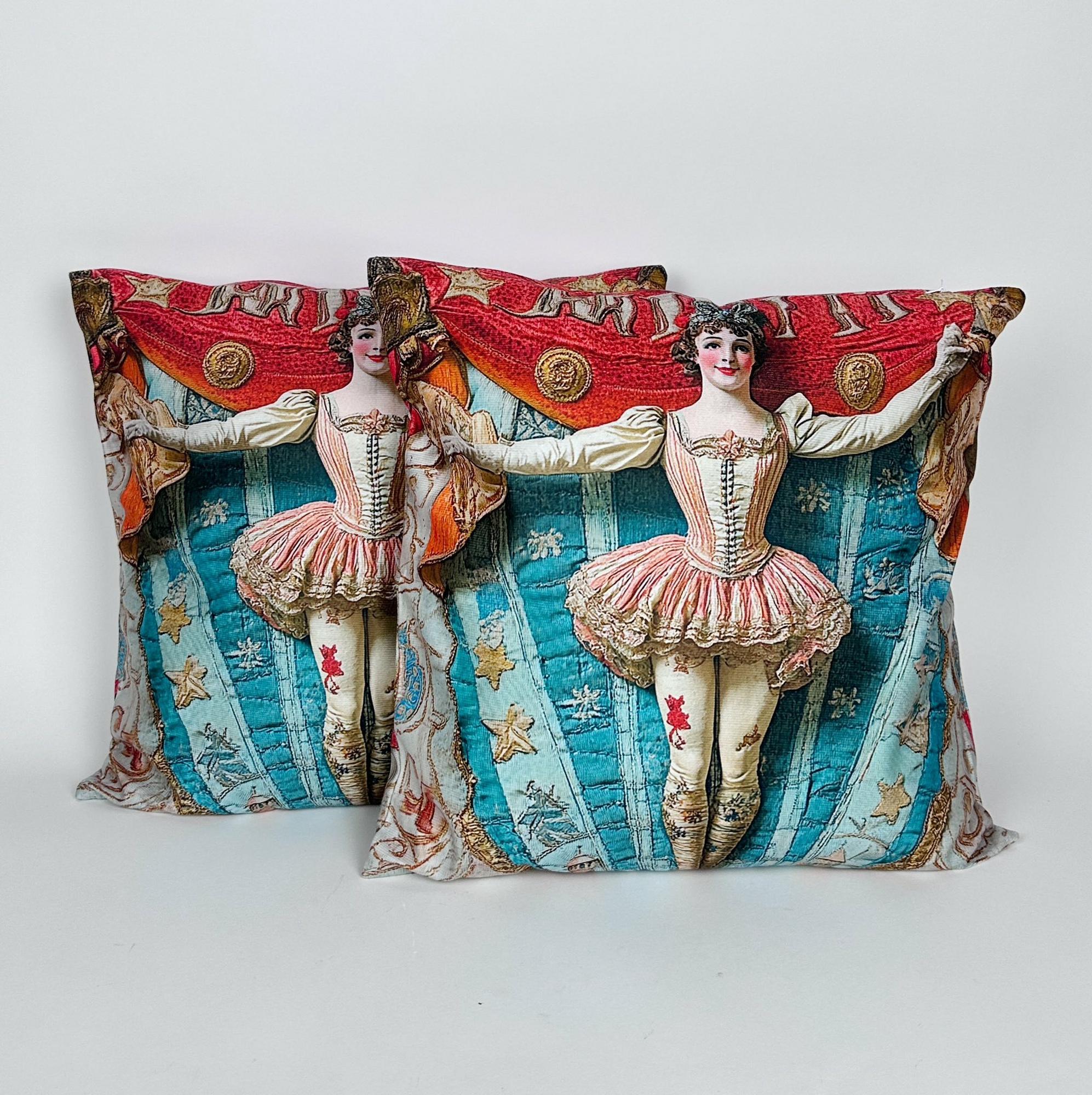 Подушка декоративна Цирк вінтажний PW-484