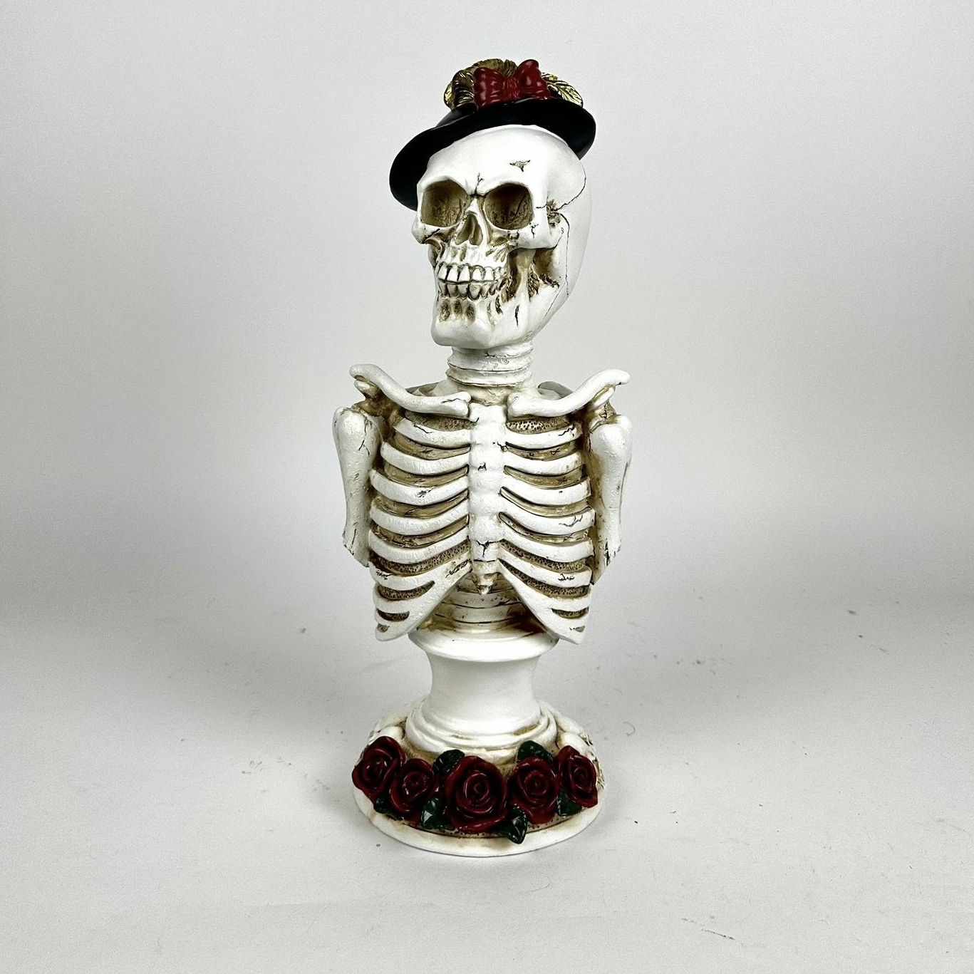 Бюст Скелет Вона у капелюсі полістоун DE-685