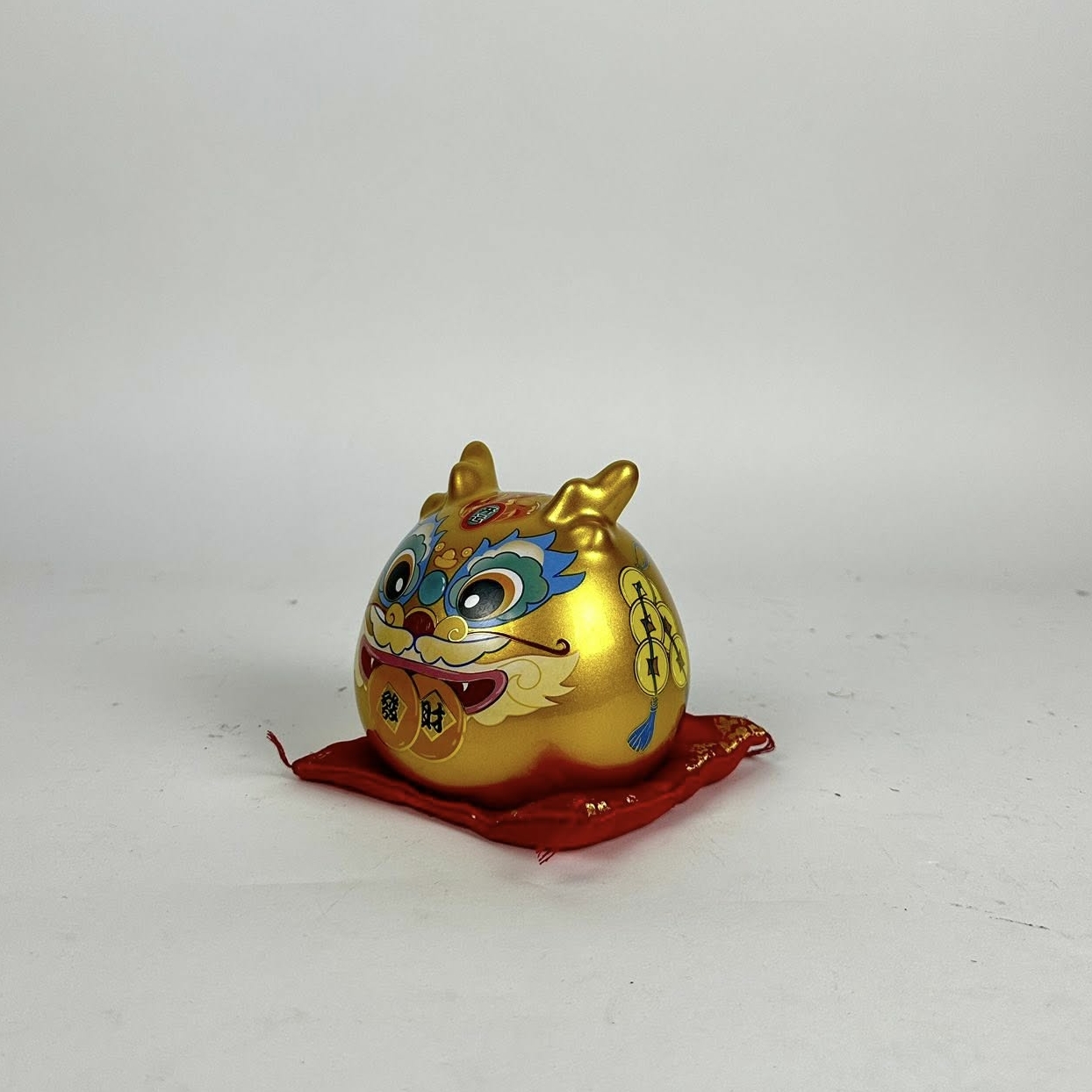 Статуетка-скарбничка Дракон китайський золотий DE-687