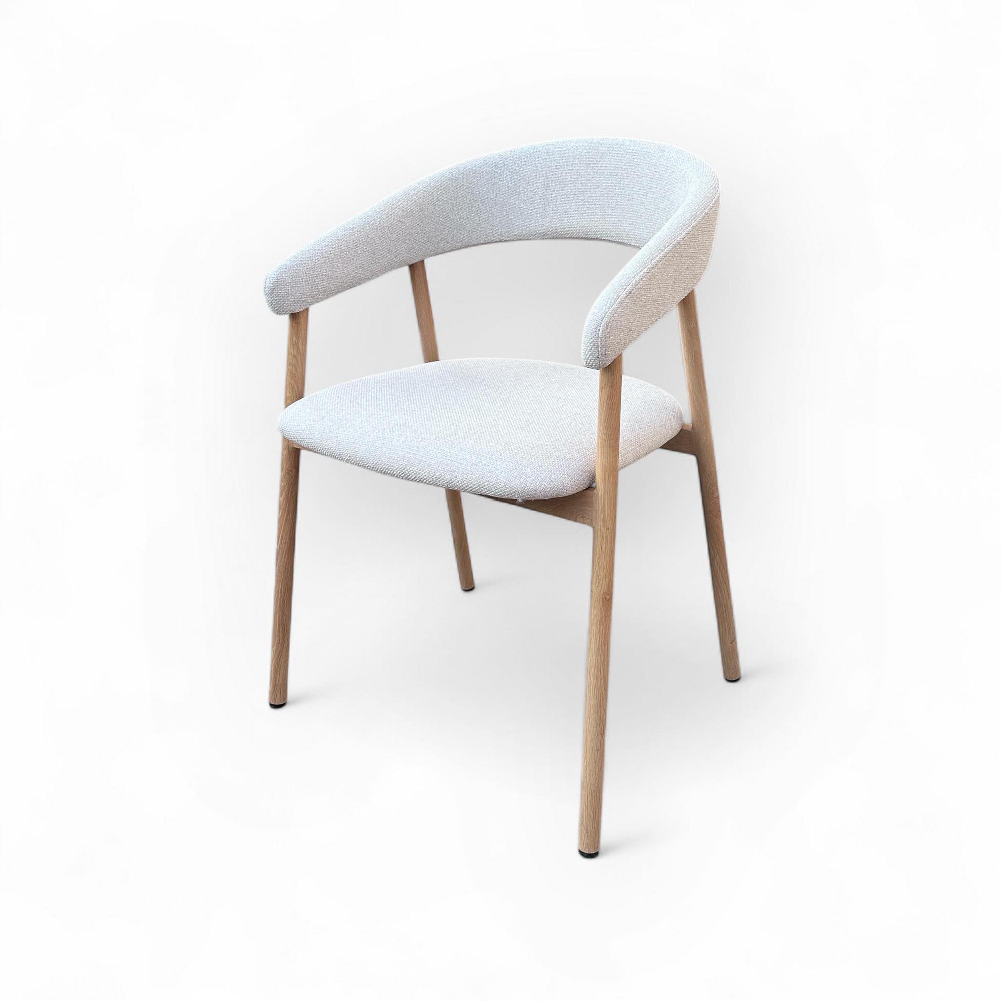 Стілець обідній букле білий св-дерево ST-174