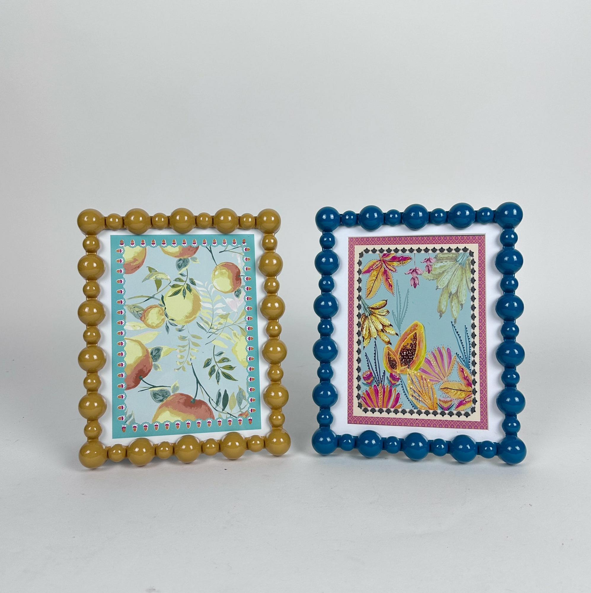 Фоторамка фігурна жовта/синя AR-1224