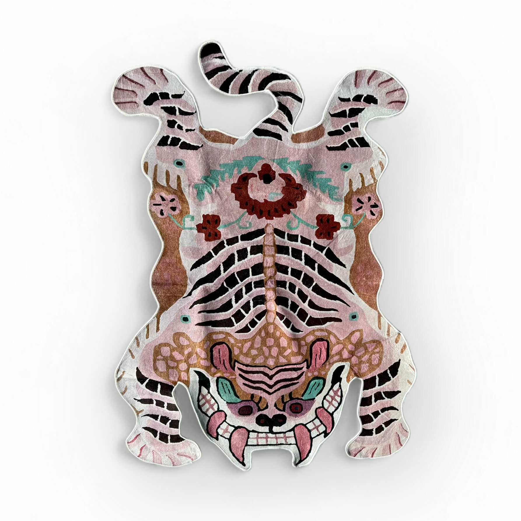 Килим фігурний тонкий (1,97 м х 1,35 м) Тигр азійський CT-260