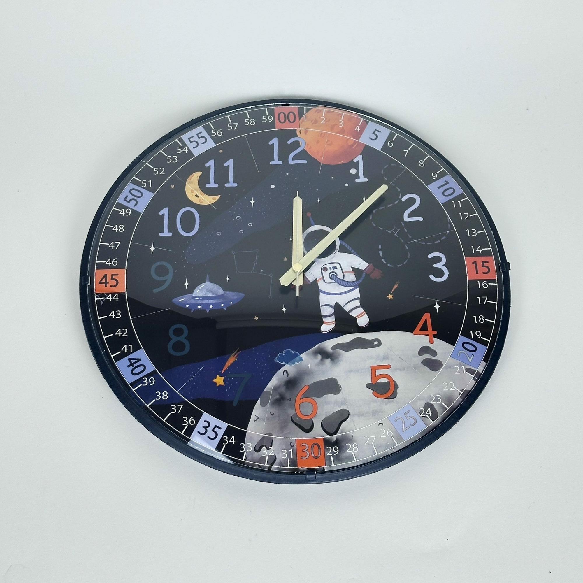Годинник настінний круглий Космос випукле скло WH-169