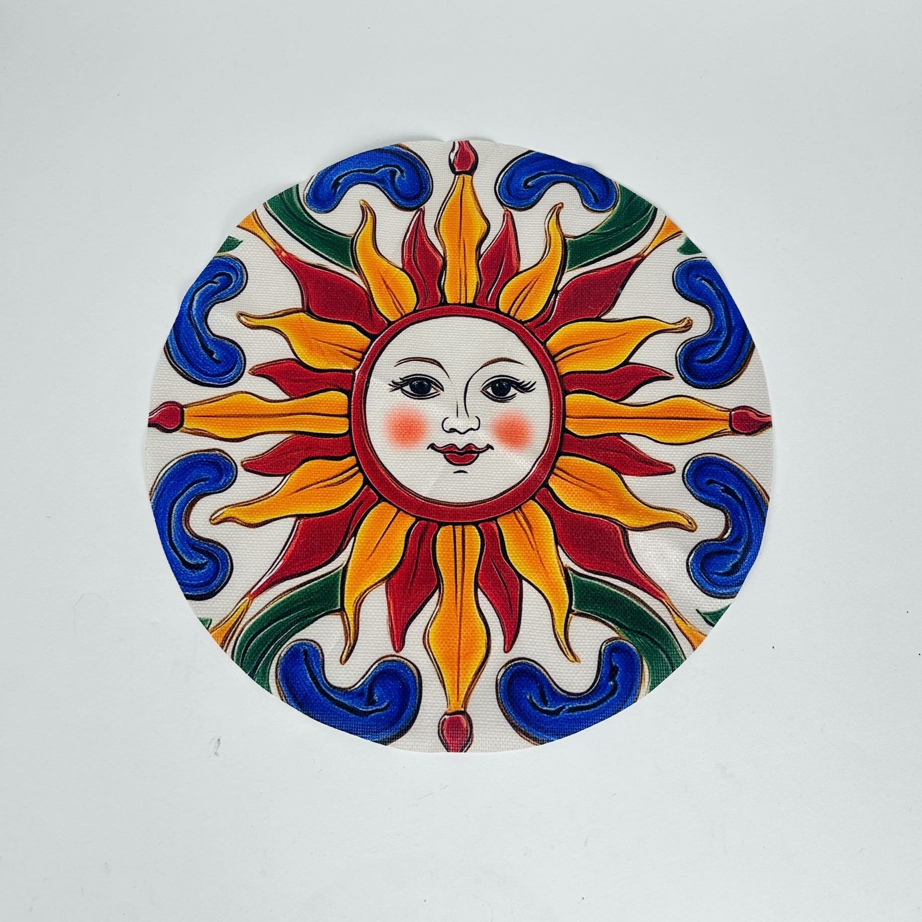 Підкладка кругла сервірувальна принт Сонце TT-250