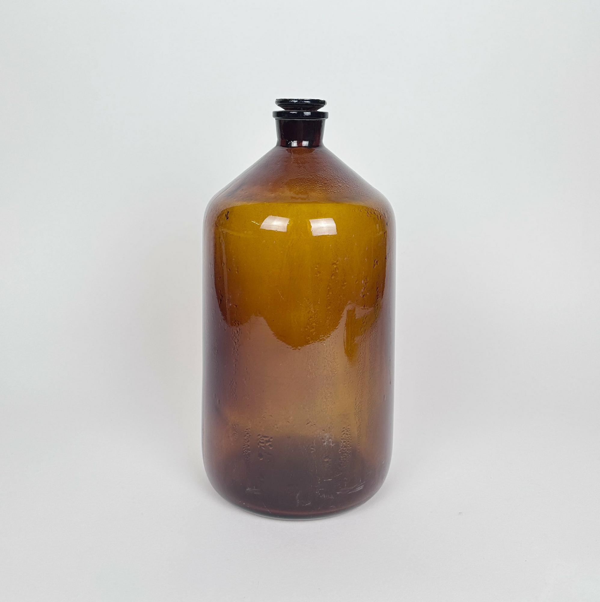 Бутель коричневе прозоре скло вінтаж KF-110