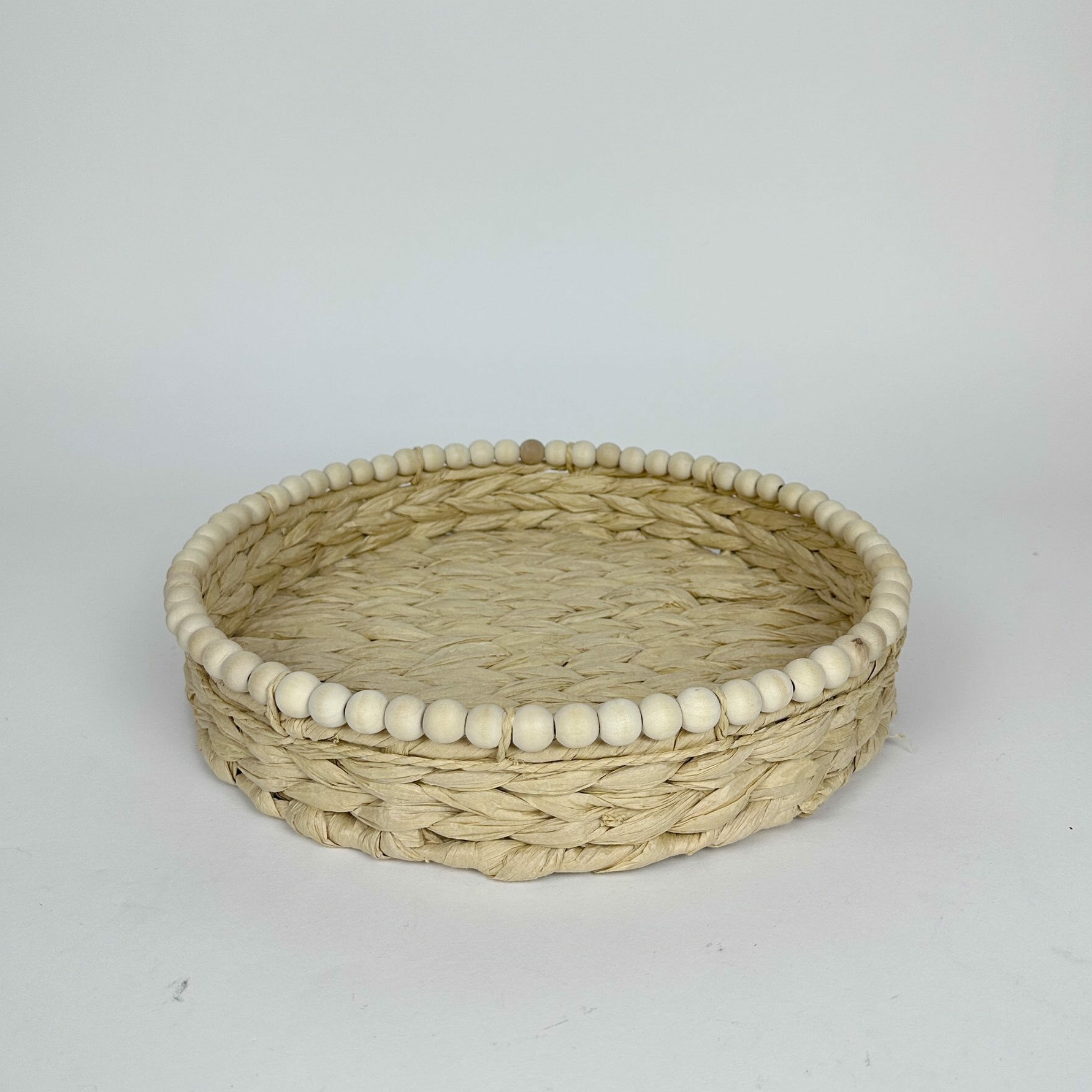 Піднос круглий плетений очерет TR-173