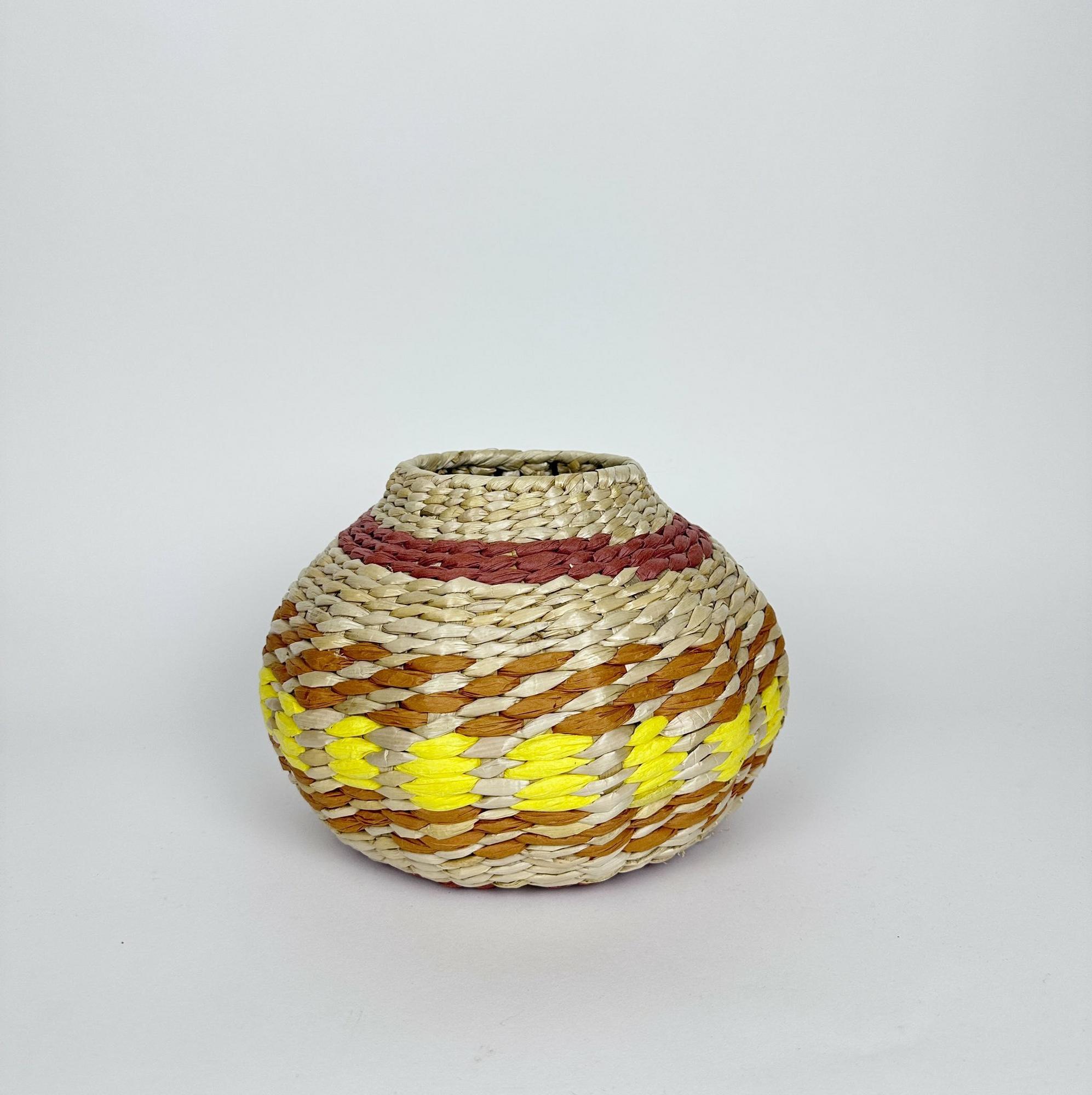 Ваза для сухоцвітів плетена 2 очерет VA-609