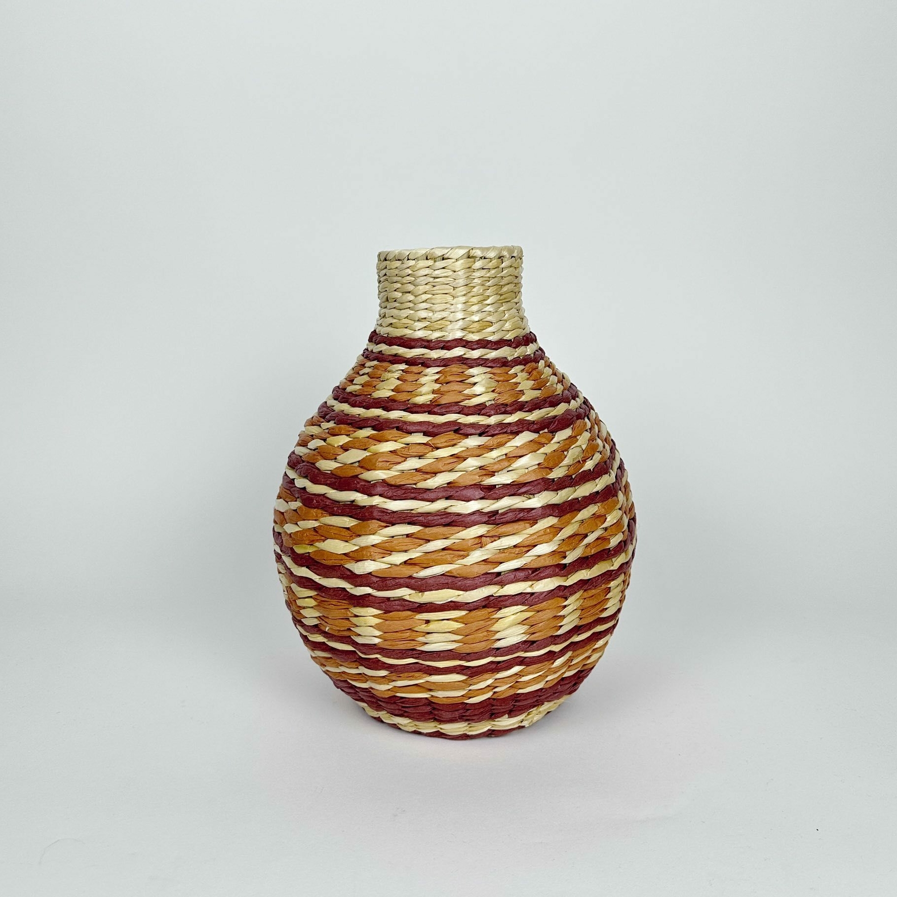 Ваза для сухоцвітів плетена 4 очерет VA-611