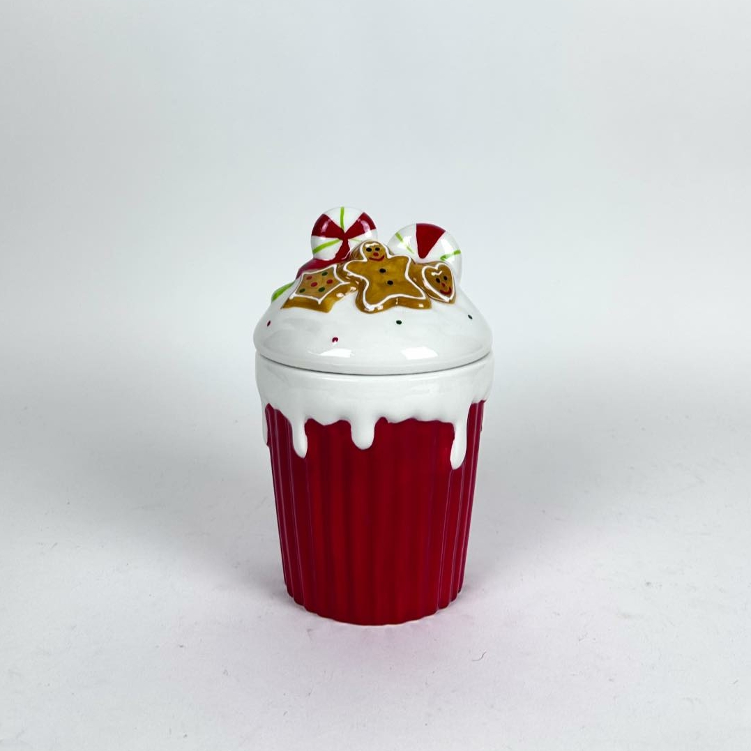 Банка для різдвяних солодощів Кекс кераміка FP-053
