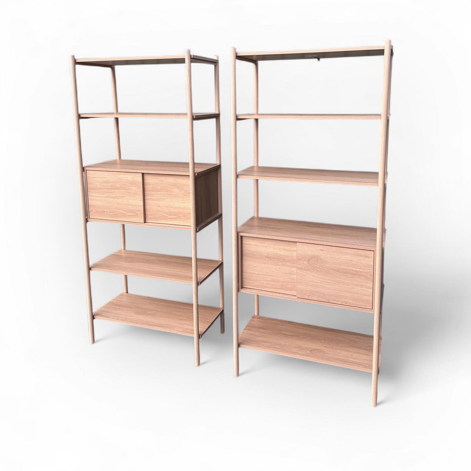 Стелаж св-дуб на 5 відкритих полиць + 1 закрита полиця SR-101