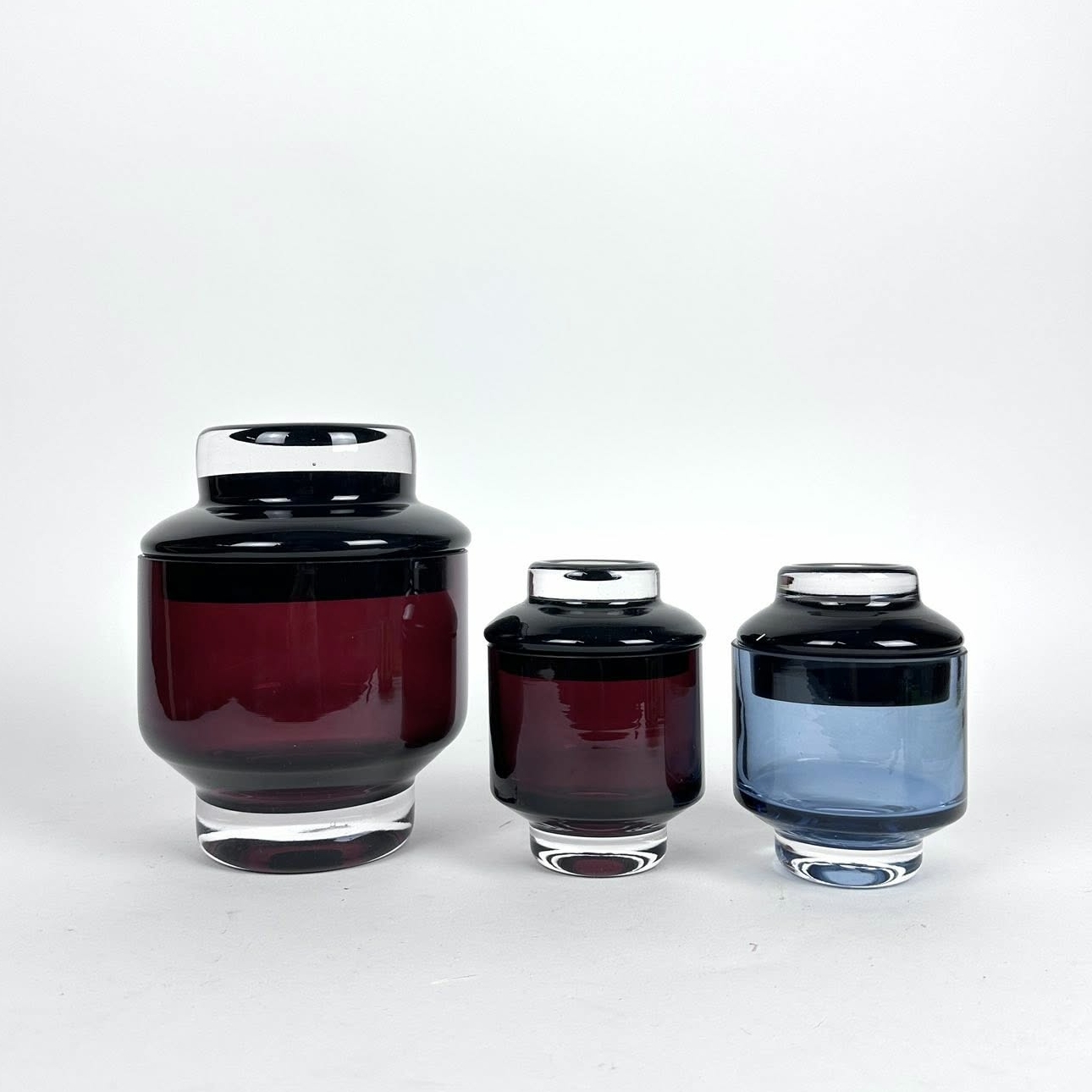 Ваза-банка кольорове скло VA-629