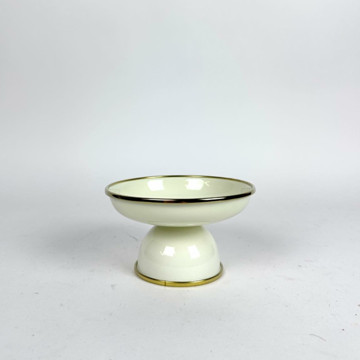 Ваза для фруктів молочна емаль метал FP-055