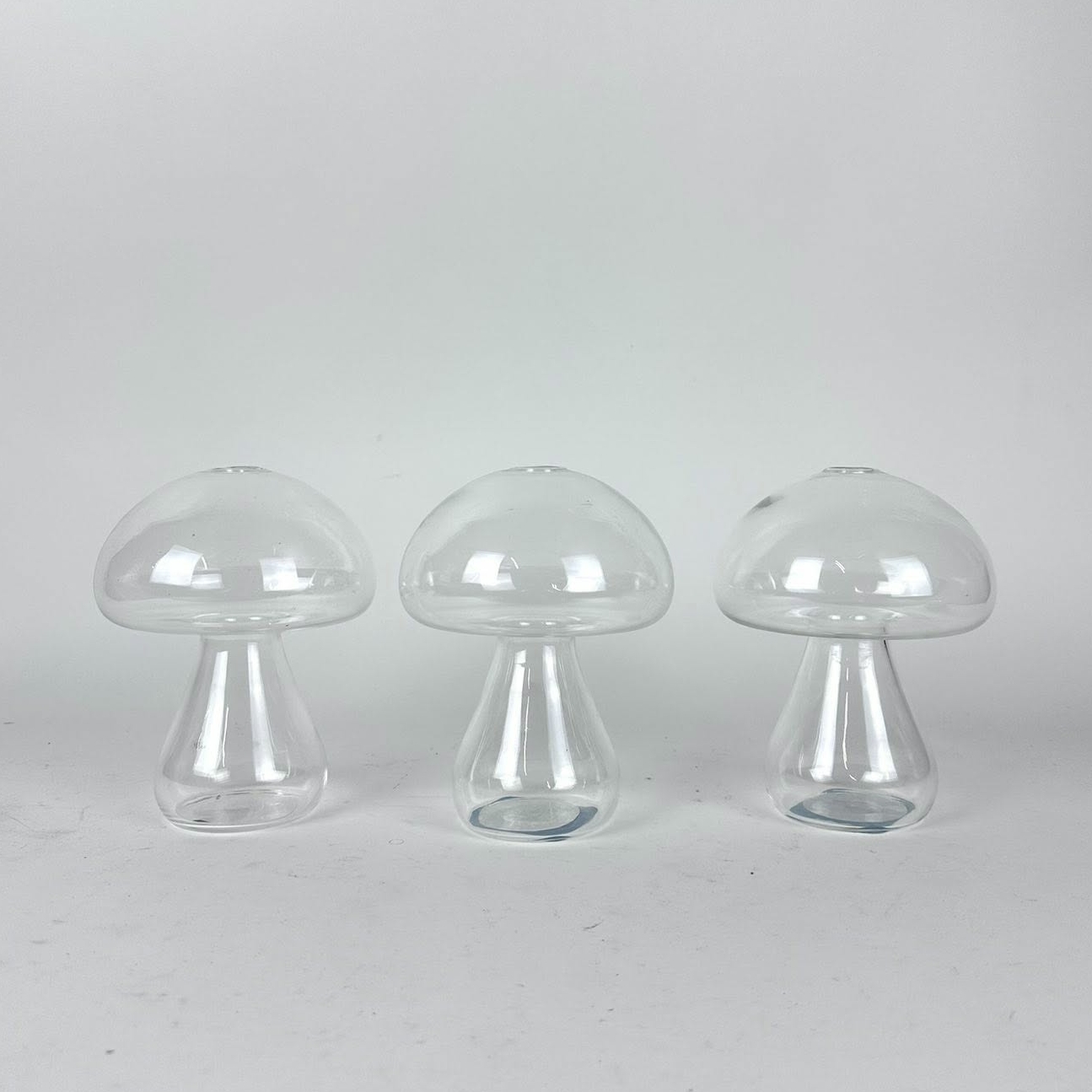 Ваза Гриб прозоре скло VA-631