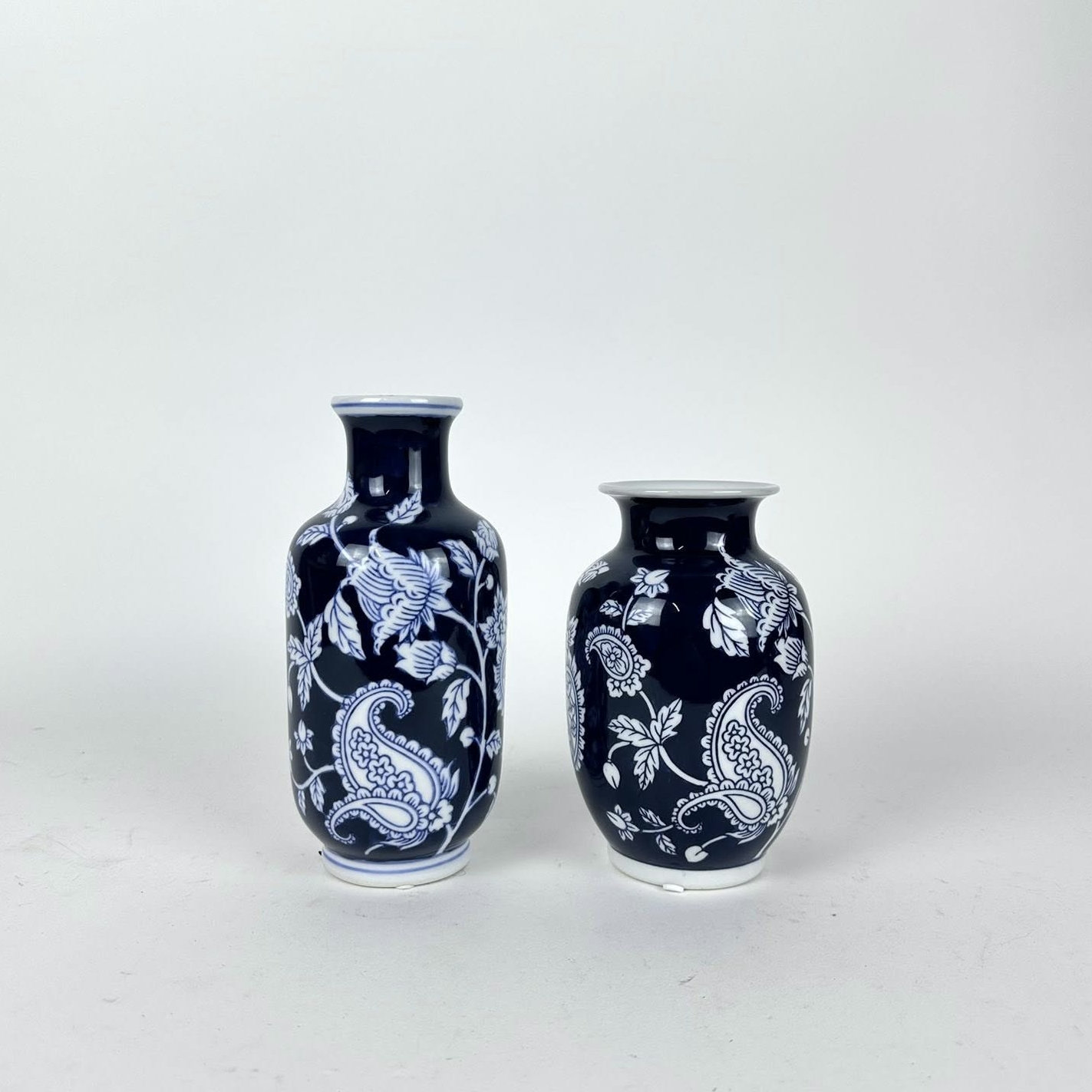 Ваза синій розпис порцеляна VA-635