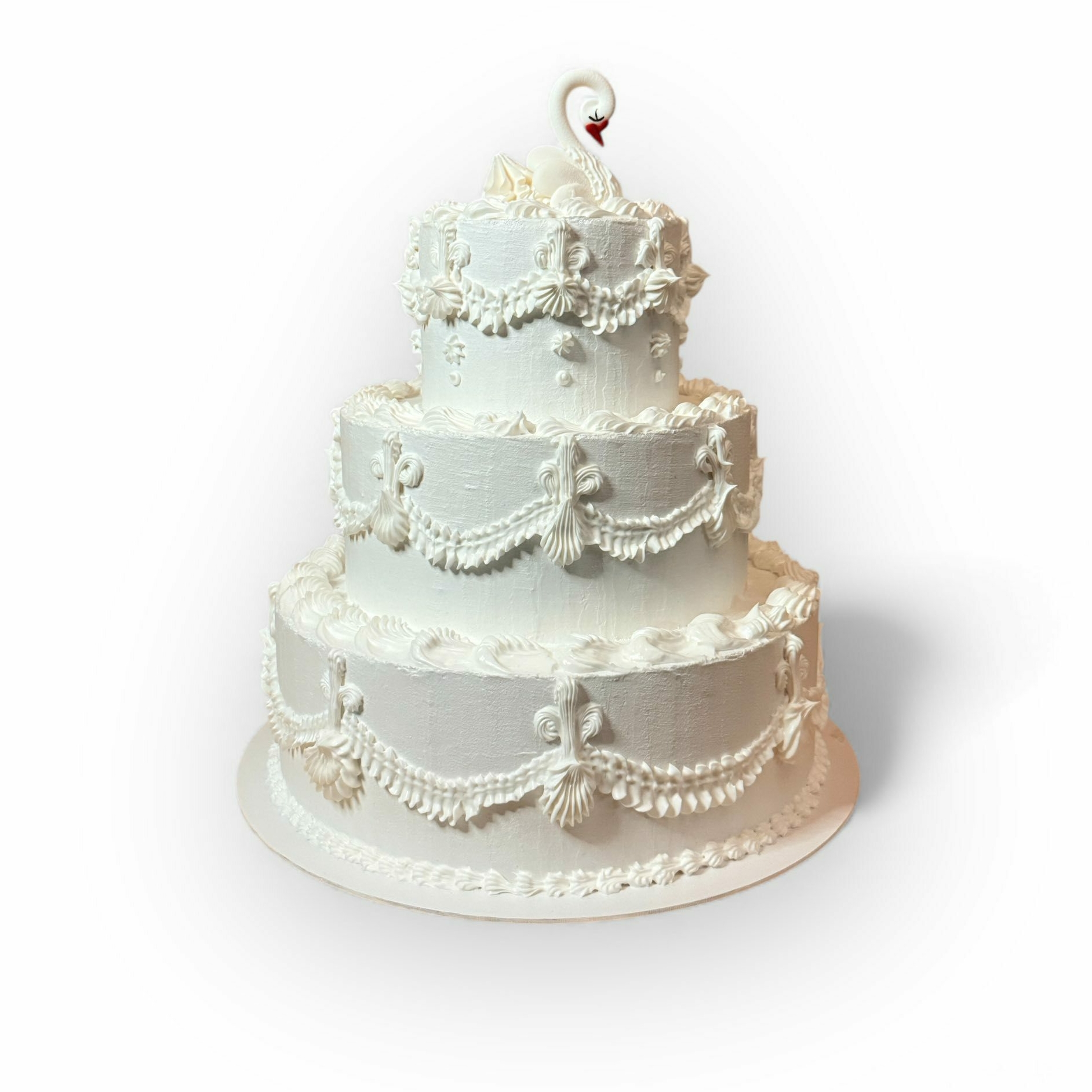 Торт ламбет 3-ярусний білий муляж MF-063