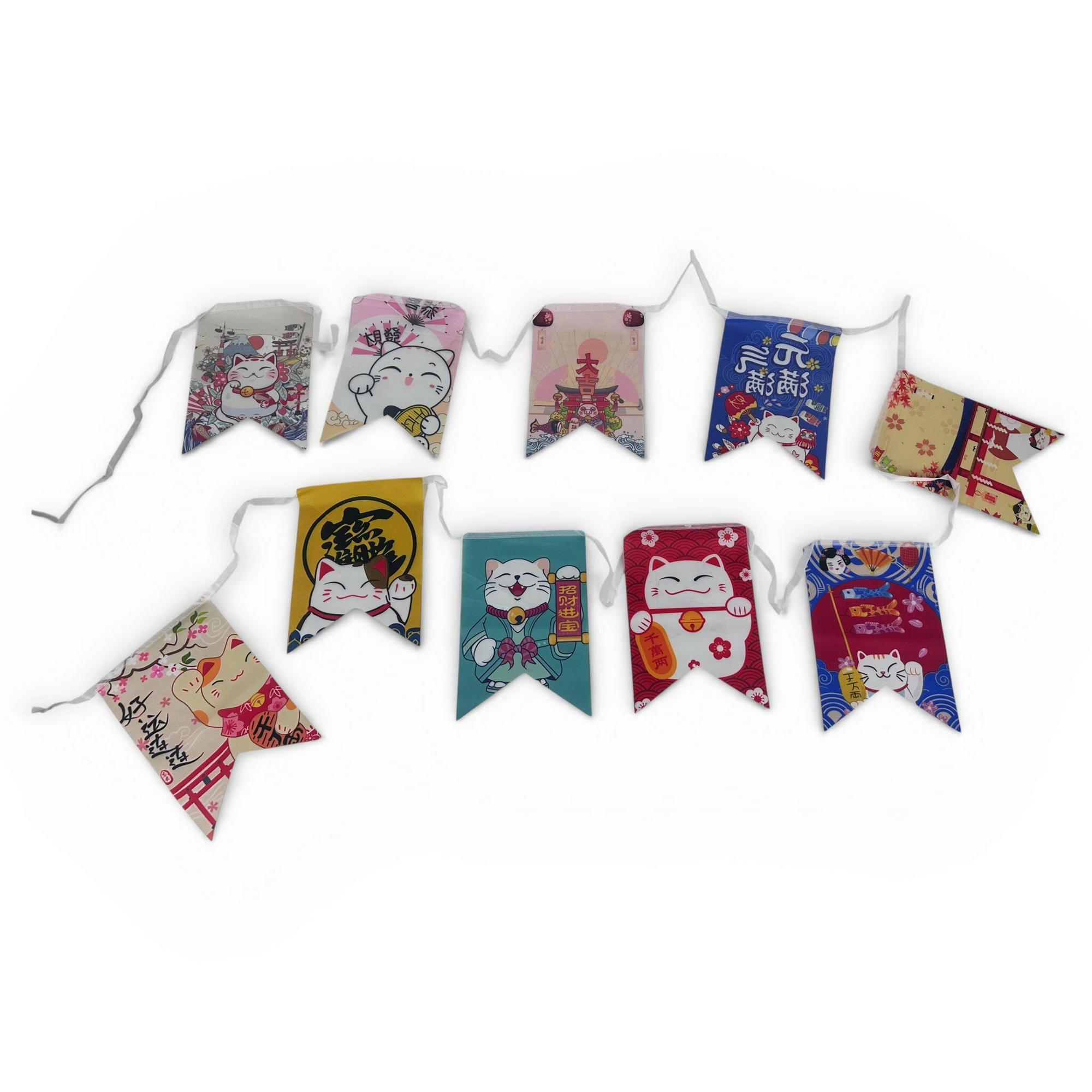 Гірлянда Прапорці для фудкорта японські 3