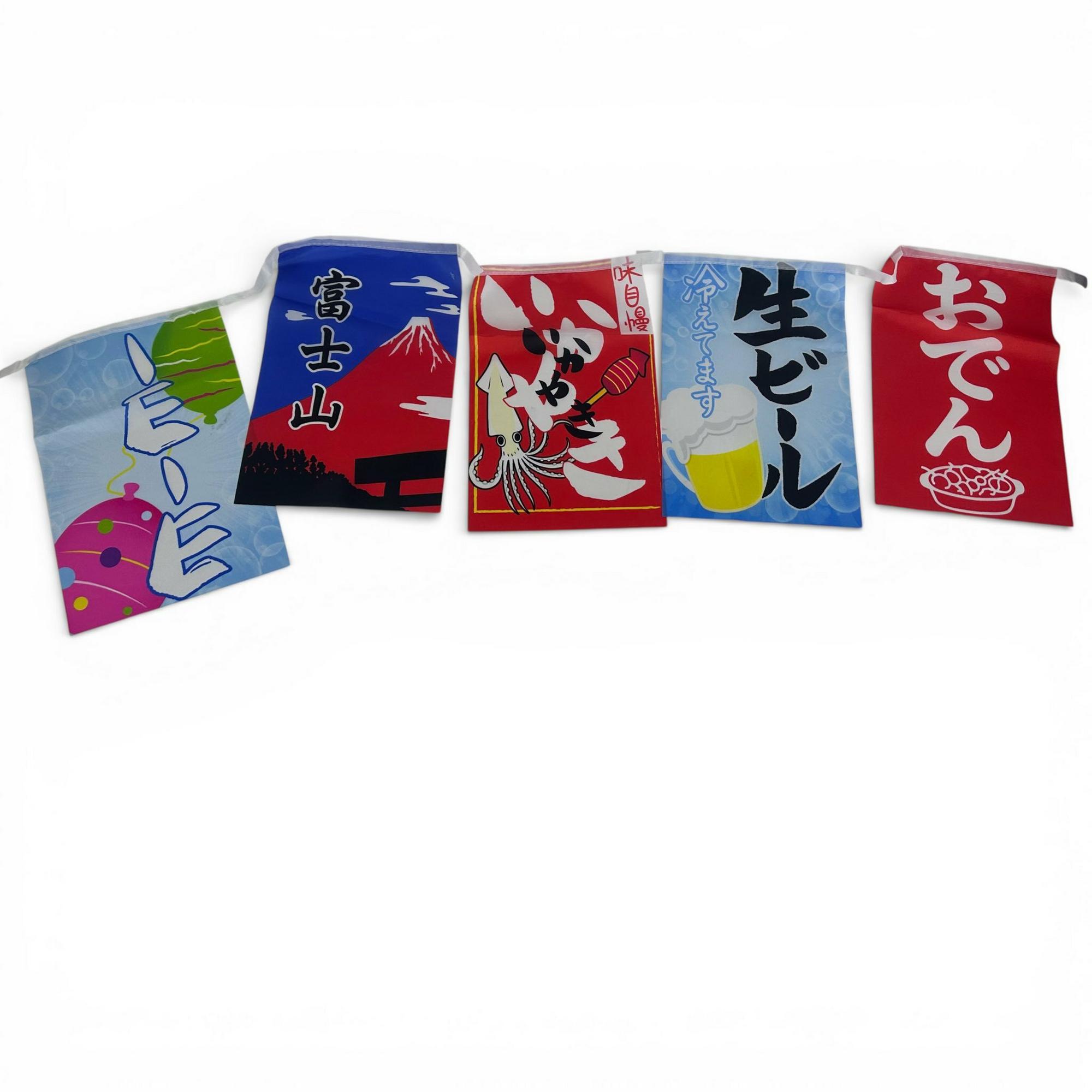 Гірлянда Прапорці для фудкорта японські 6