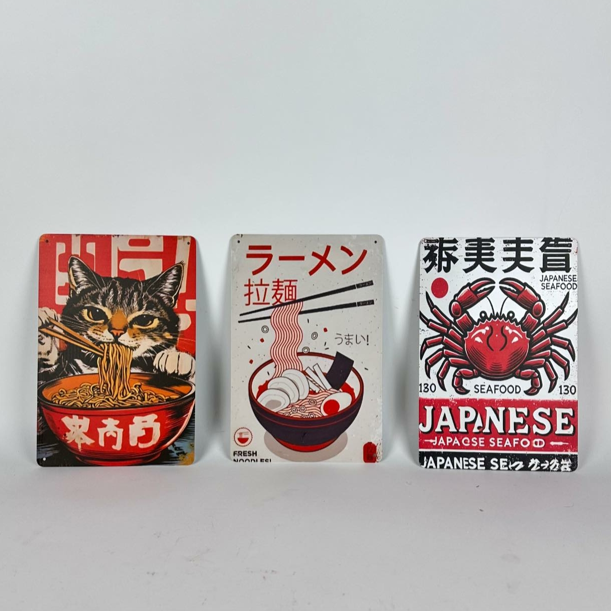 Картинка-табличка для фудкорту японська їжа 2 метал AR-1227