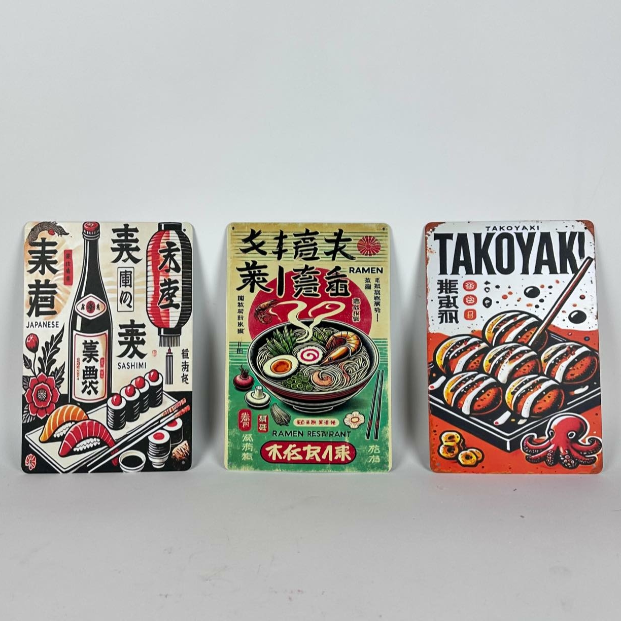 Картинка-табличка для фудкорту японська їжа 3 метал AR-1228