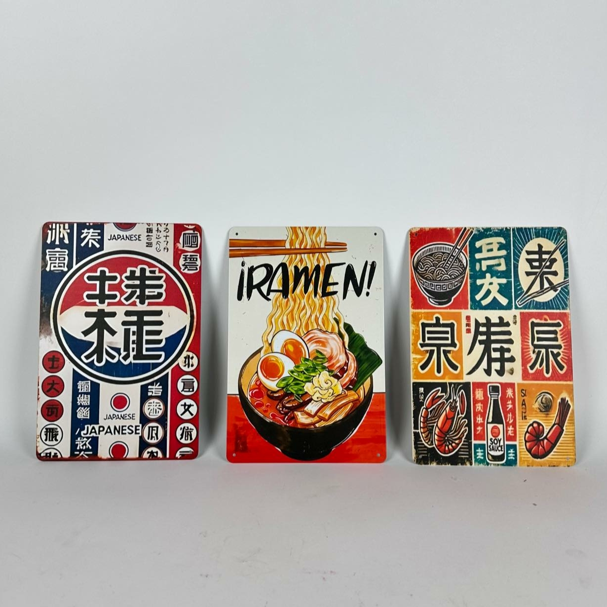 Картинка-табличка для фудкорту японська їжа 4 метал AR-1229