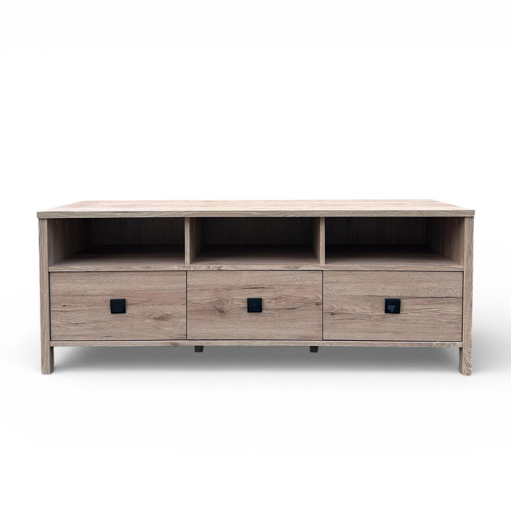 Тумба для ТВ з 3 шухлядами сіре дерево CB-116