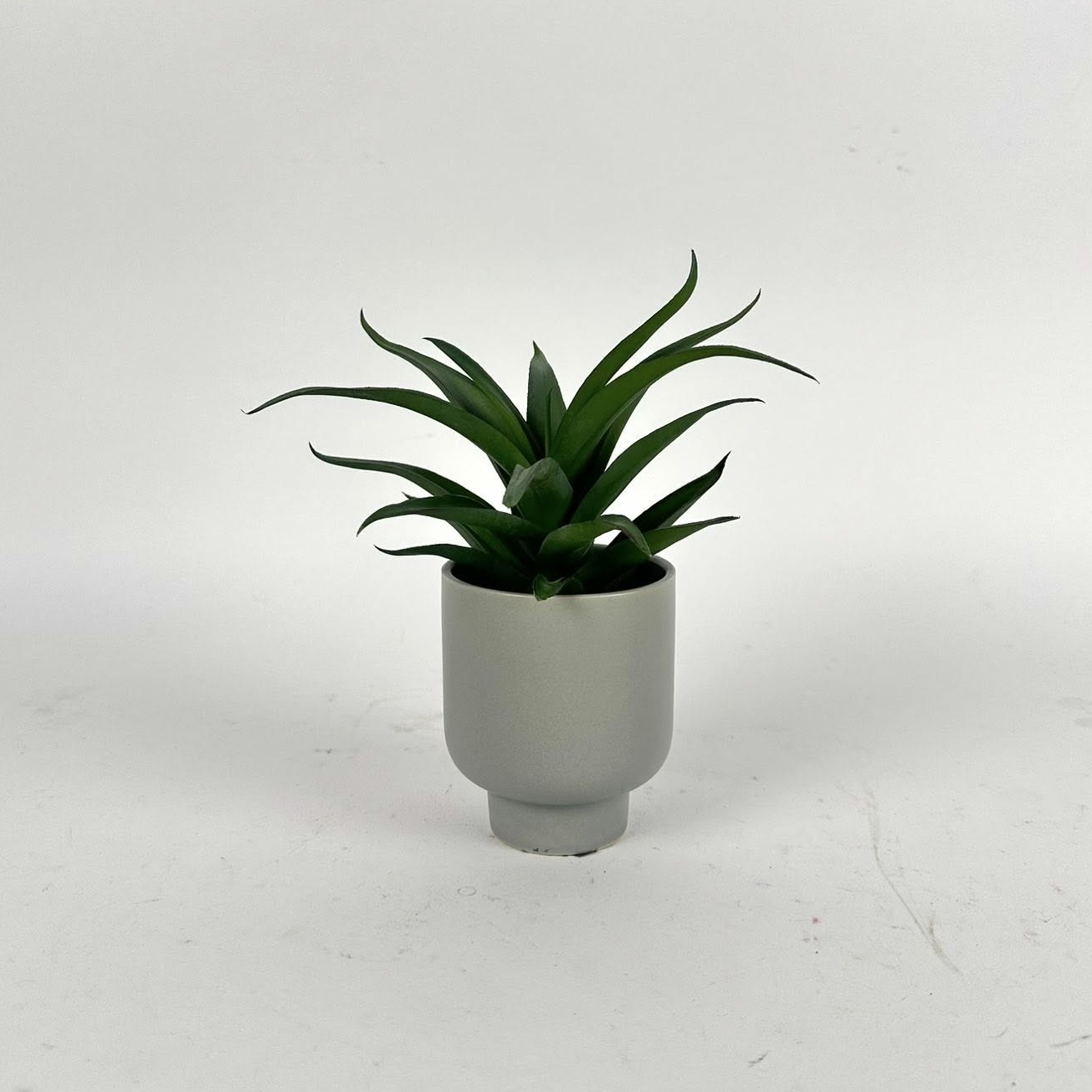 Фрізея штучна у сірому кашпо FW-310