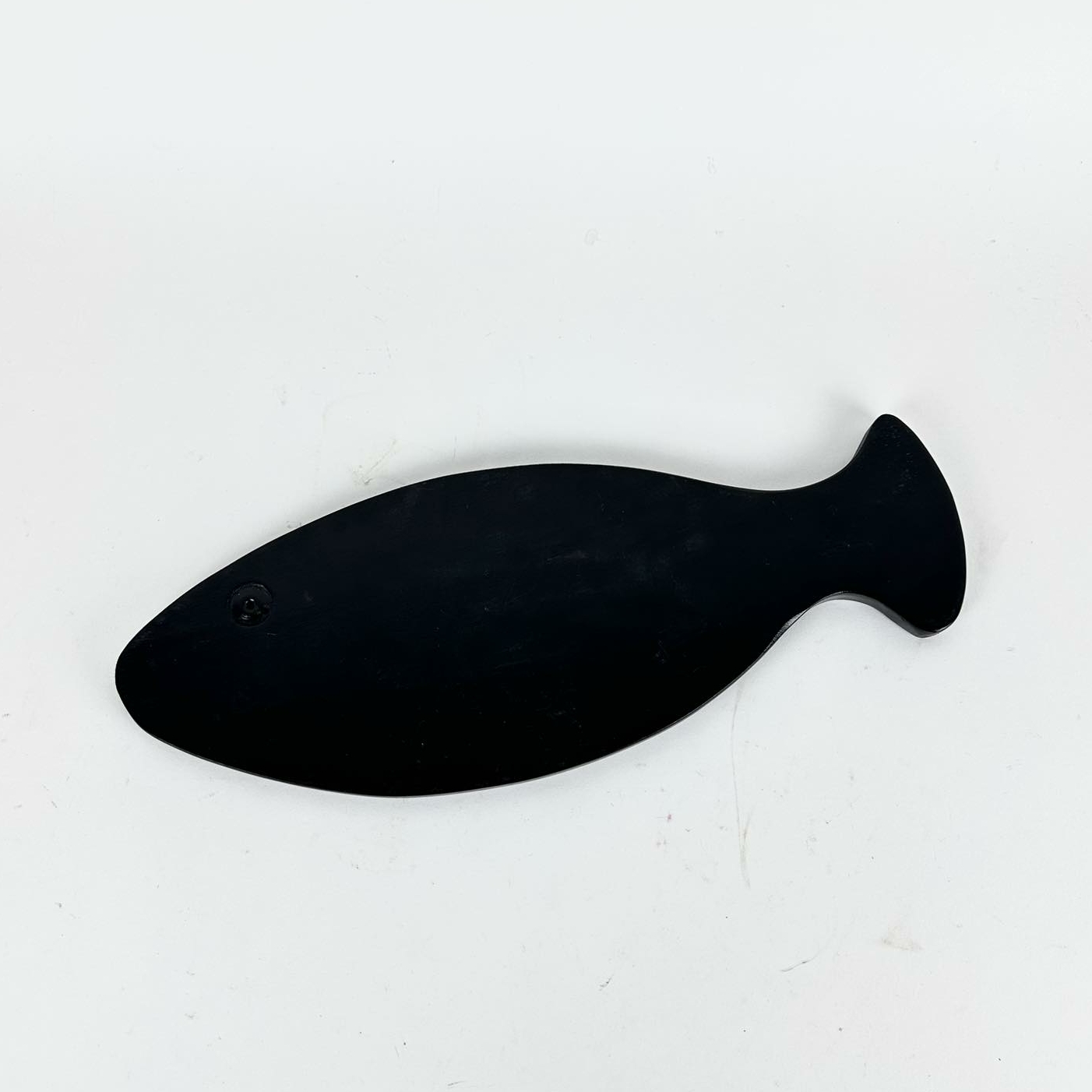 Дошка сервірувальна Риба чорна дерево PS-115