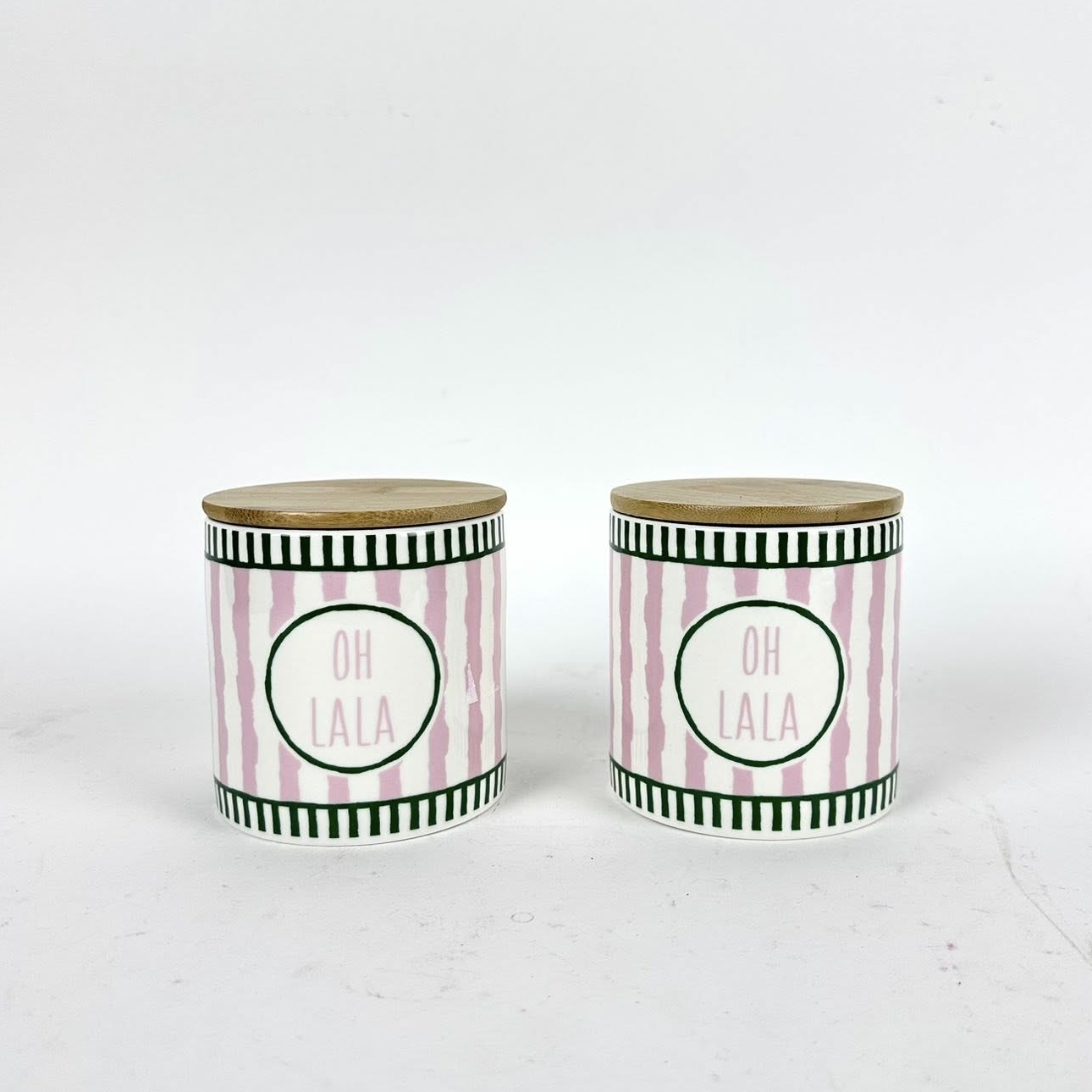 Банка для цукерок Oh Lala кераміка/дерево FP-060