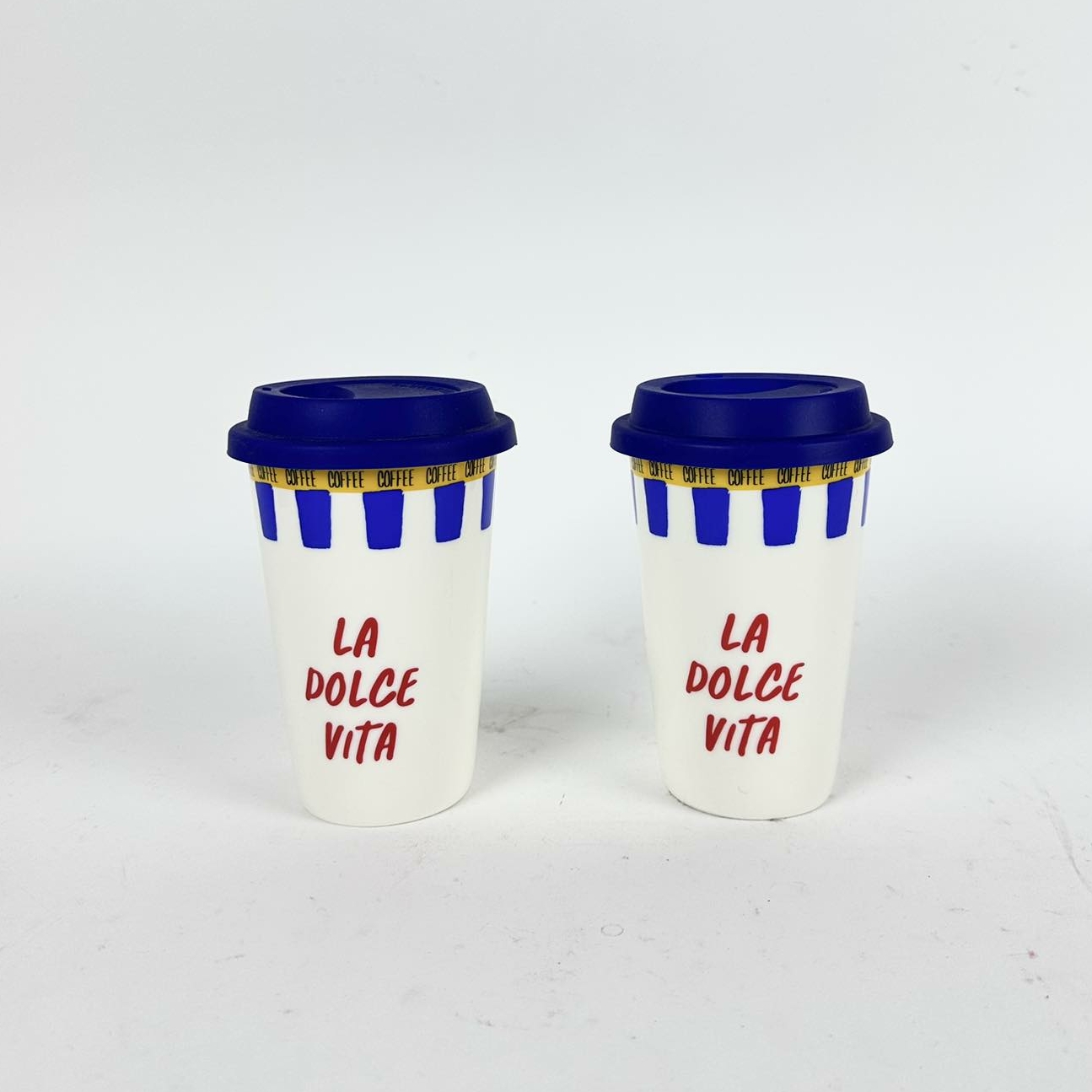 Стакан з кришкою La Dolce Vita кераміка PP-269