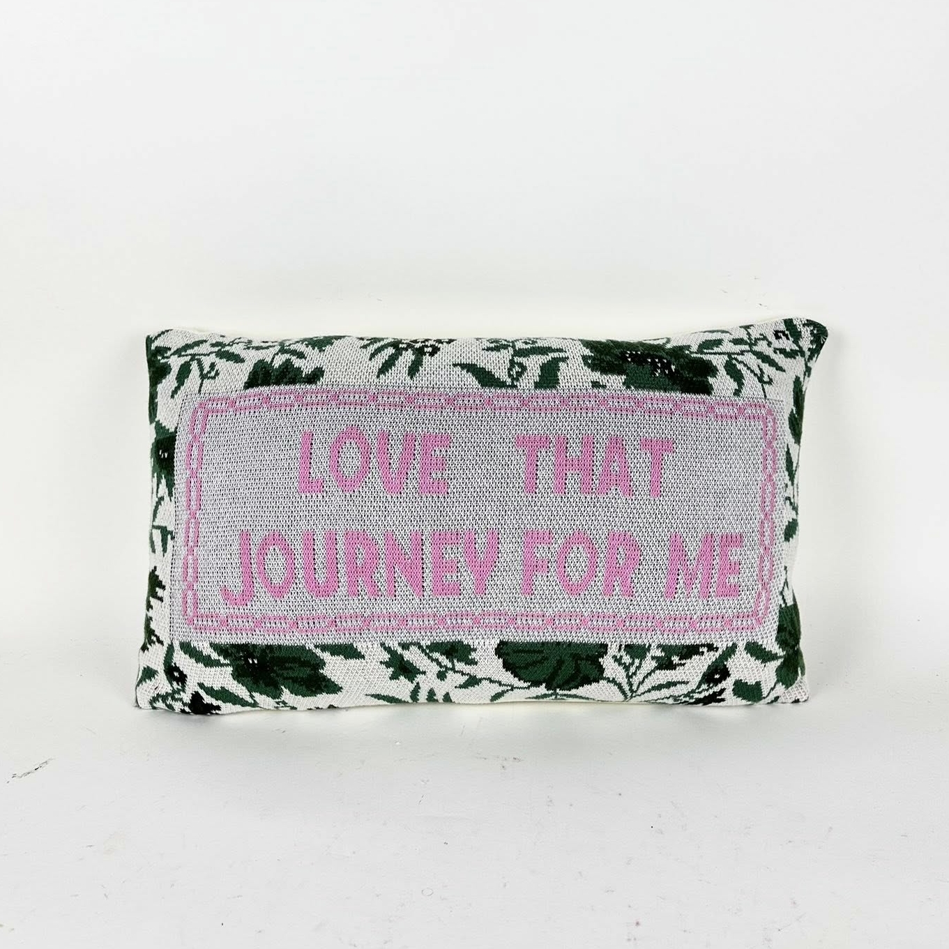 Подушка декоративна прямокутна з текстом 5 трикотаж PW-515