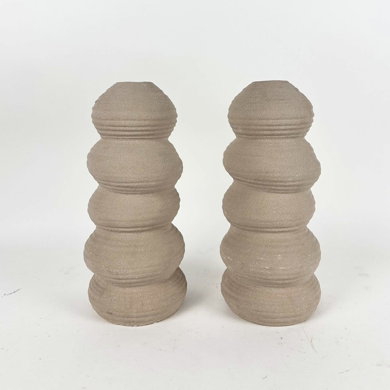 Ваза фактурна етно кераміка св-коричнева VA-655