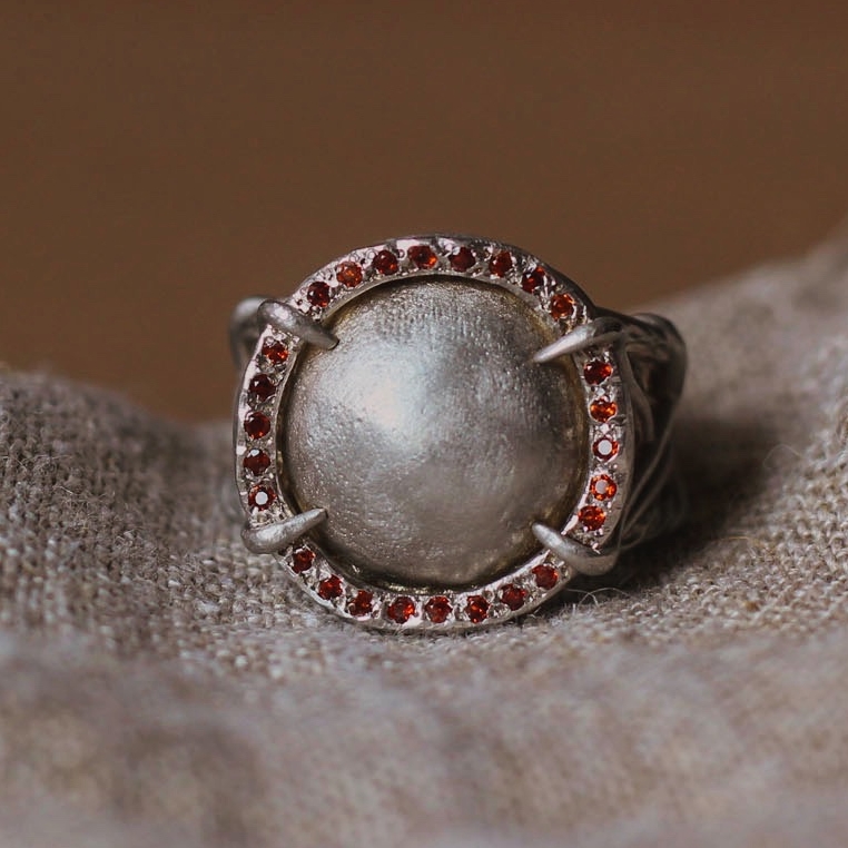 Селена - кольцо с гранатом | Selene - Garnet ring