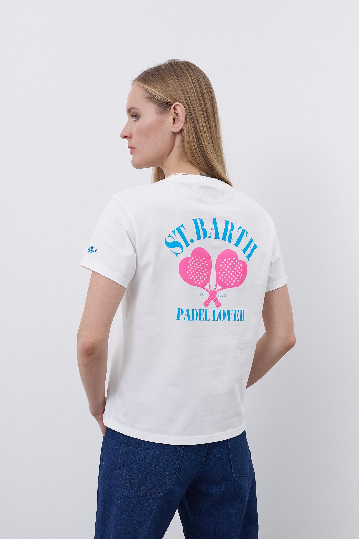 MC2 Saint Barth Футболка из премиального хлопка с принтом 'Padel lover'