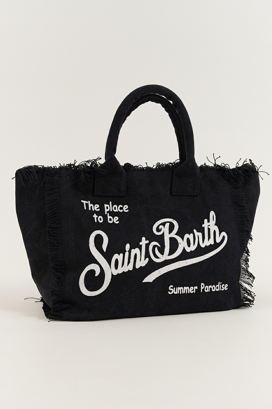 MC2 Saint Barth Сумка VANITY из хлопка канвас в черном цвете