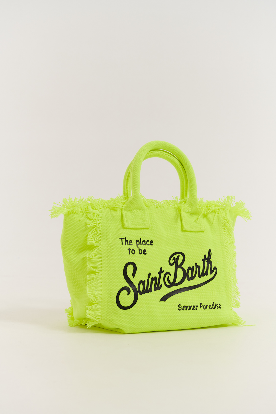 MC2 Saint Barth Сумка COLETTE из хлопка канвас в оттенке желтый неон