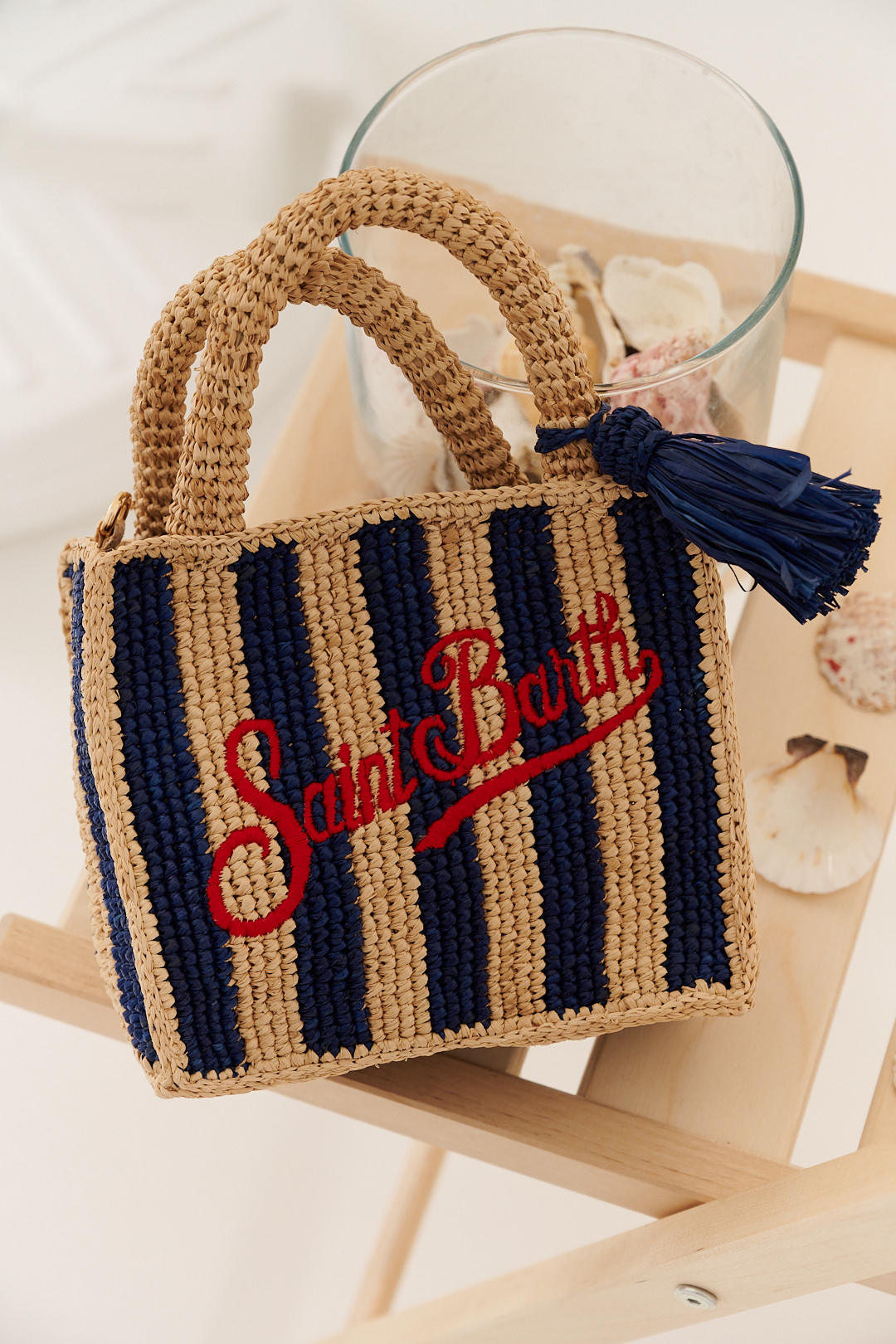 MC2SaintBarth Сумка VANITY mini из плетеной рафии