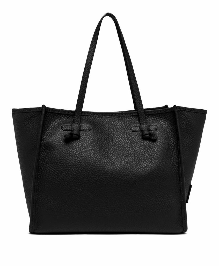 GIANNI CHIARINI Сумка-тоут MARCELLA из премиальной зернистой кожи черного цвета