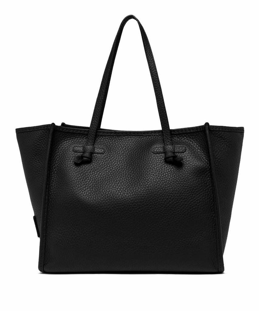 GIANNI CHIARINI Сумка-тоут MARCELLA из премиальной зернистой кожи черного цвета