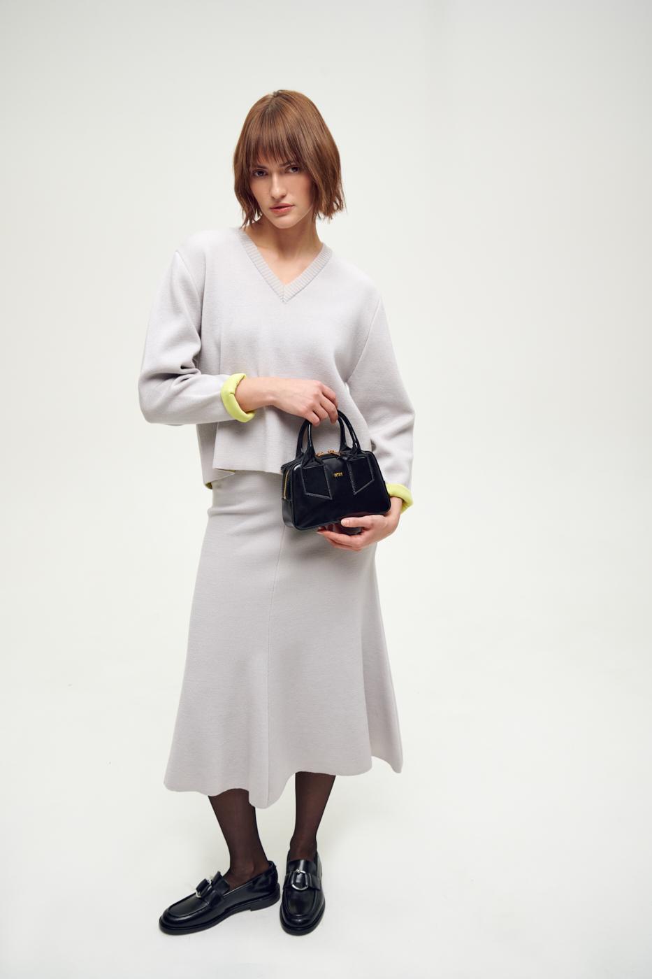 N21 Сумка Bauletto mini из премиальной кожи теленка
