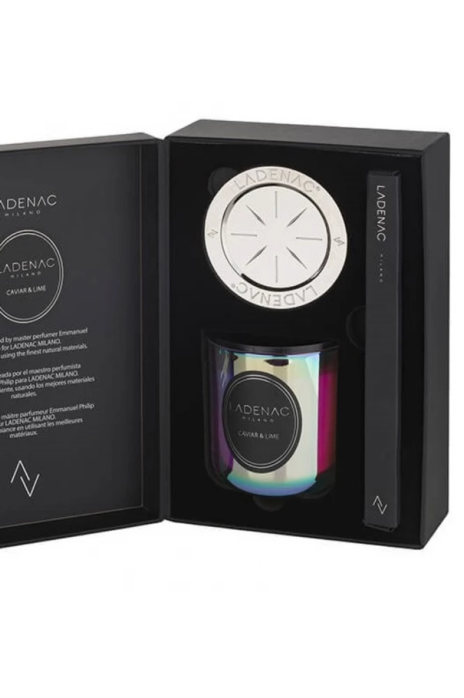 LADENAC Milano Свеча Urban senses Holographic Caviar lime