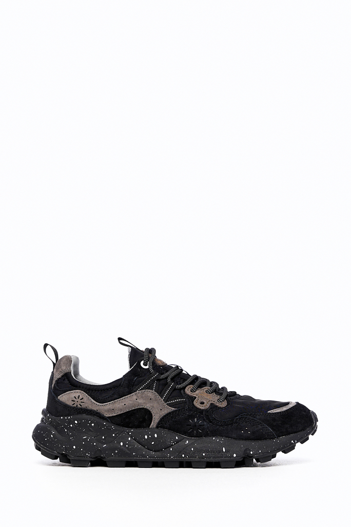 FLOWER MOUNTAIN Кроссовки YAMANO3 в комбинации замши и нейлона total black