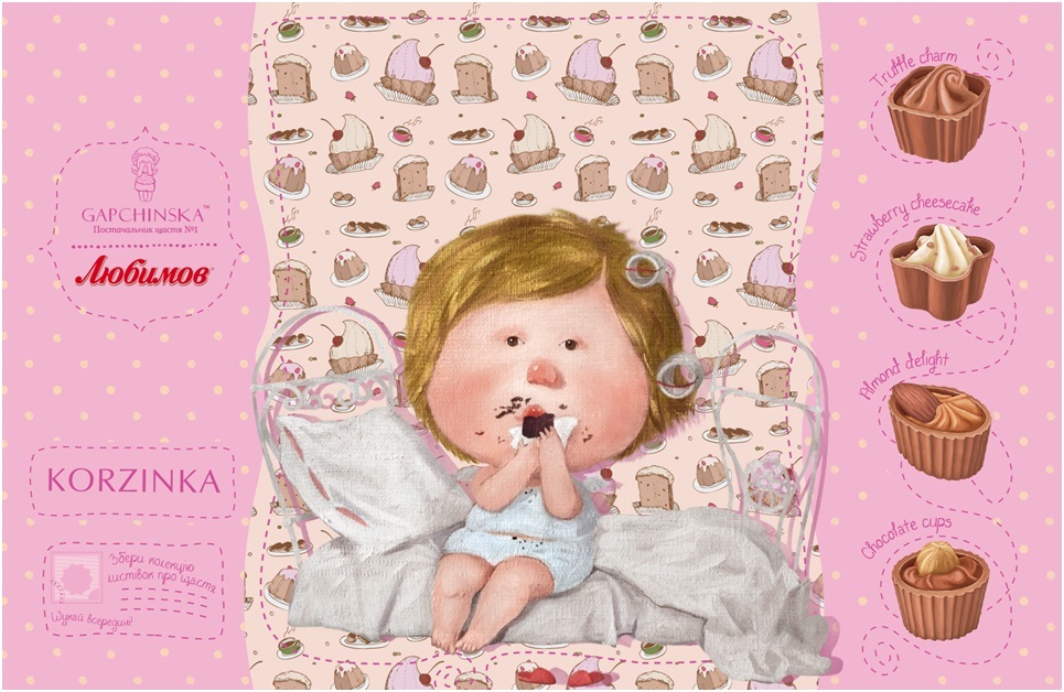 Коробка конфет Любимов(Gapchinska)